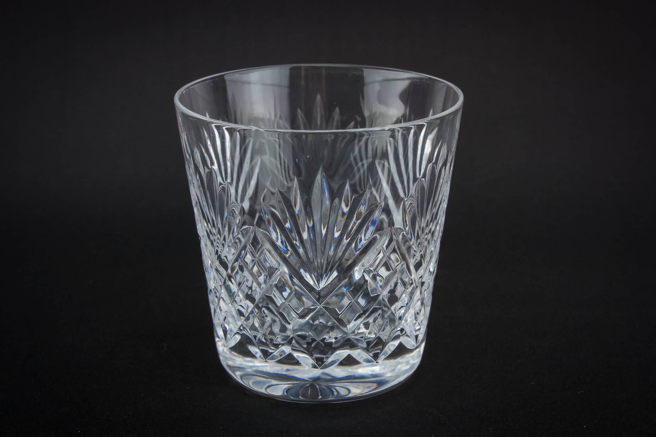 Retro Cut Crosshatch — Tumbler whisky glass