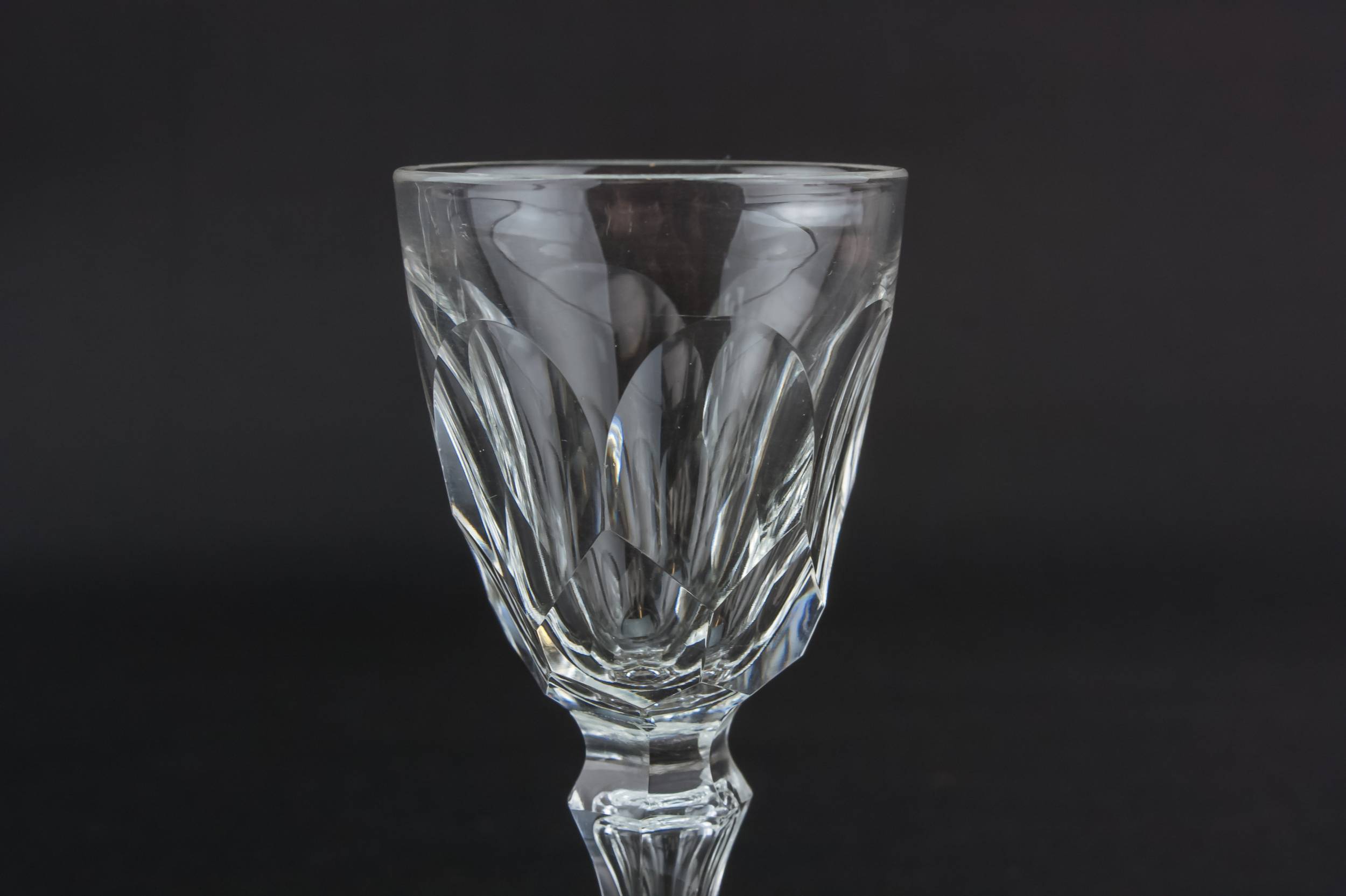 Classical Edwardian Panelled — 3 stem shot glasses 2