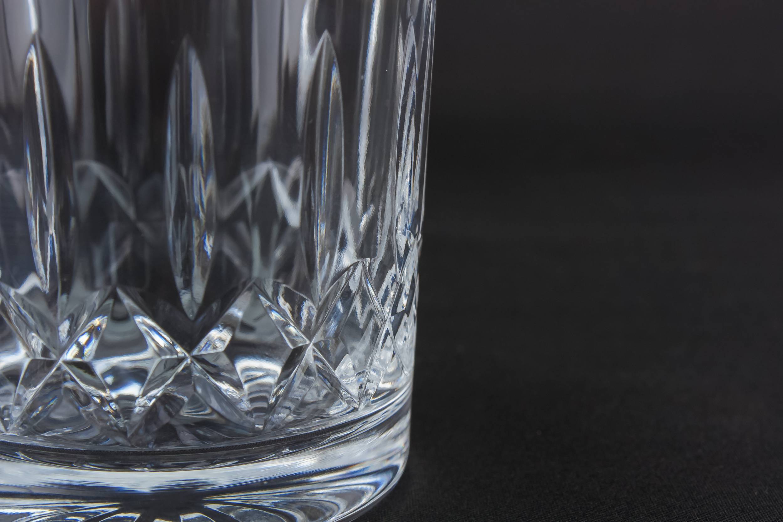 Crystal Vintage Diamond — 3 tumbler whisky glasses 2