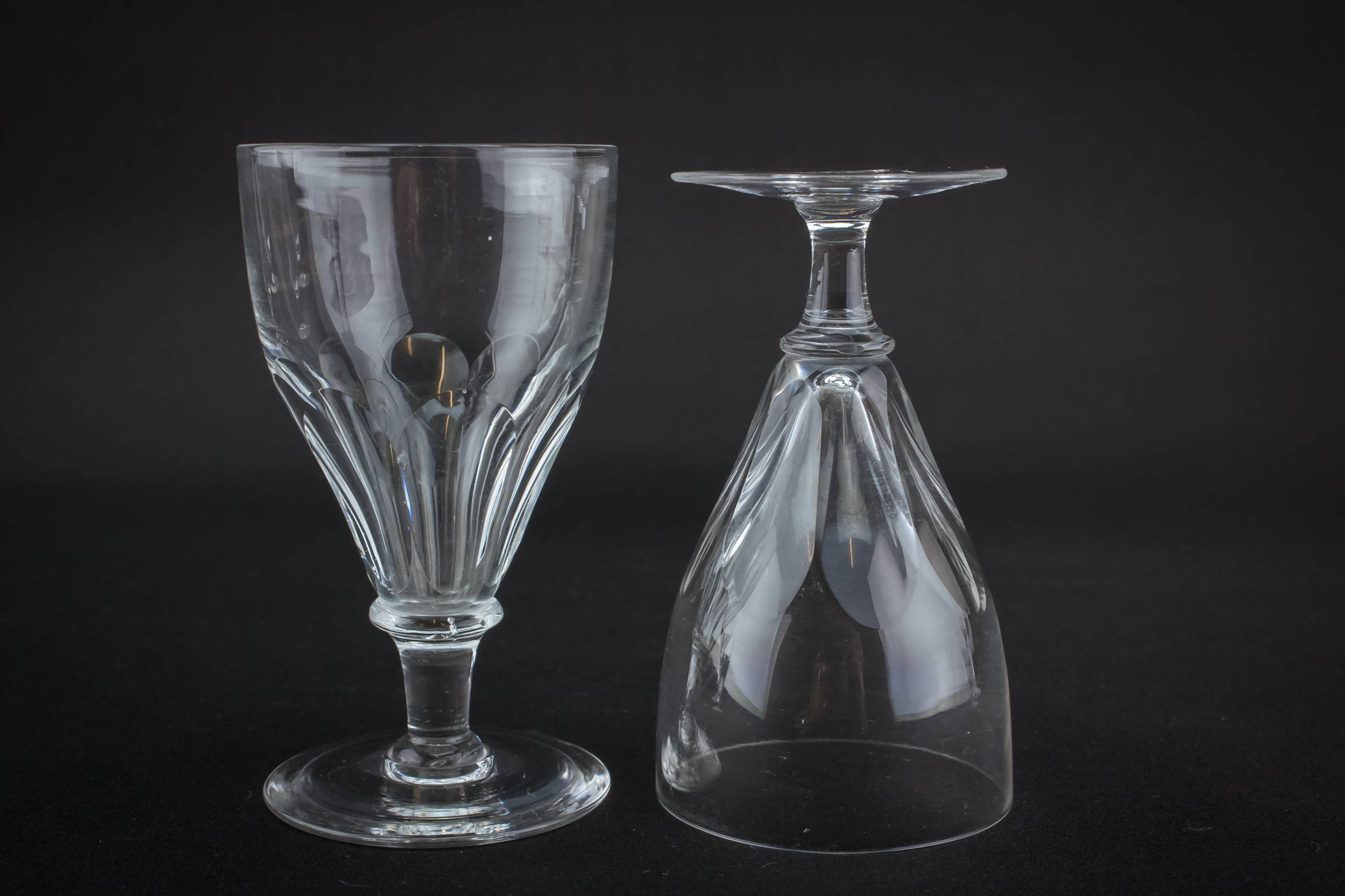 Traditional Cut Panelled — 5 crystal port glasses 1