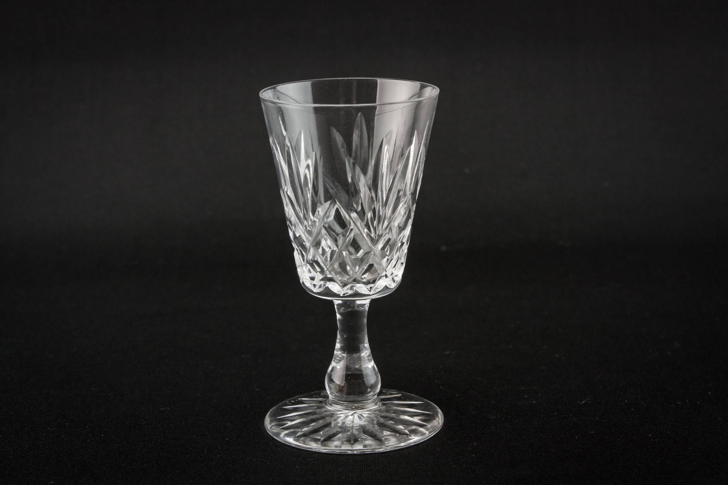 Retro Elegant Cross — 6 stem shot glasses