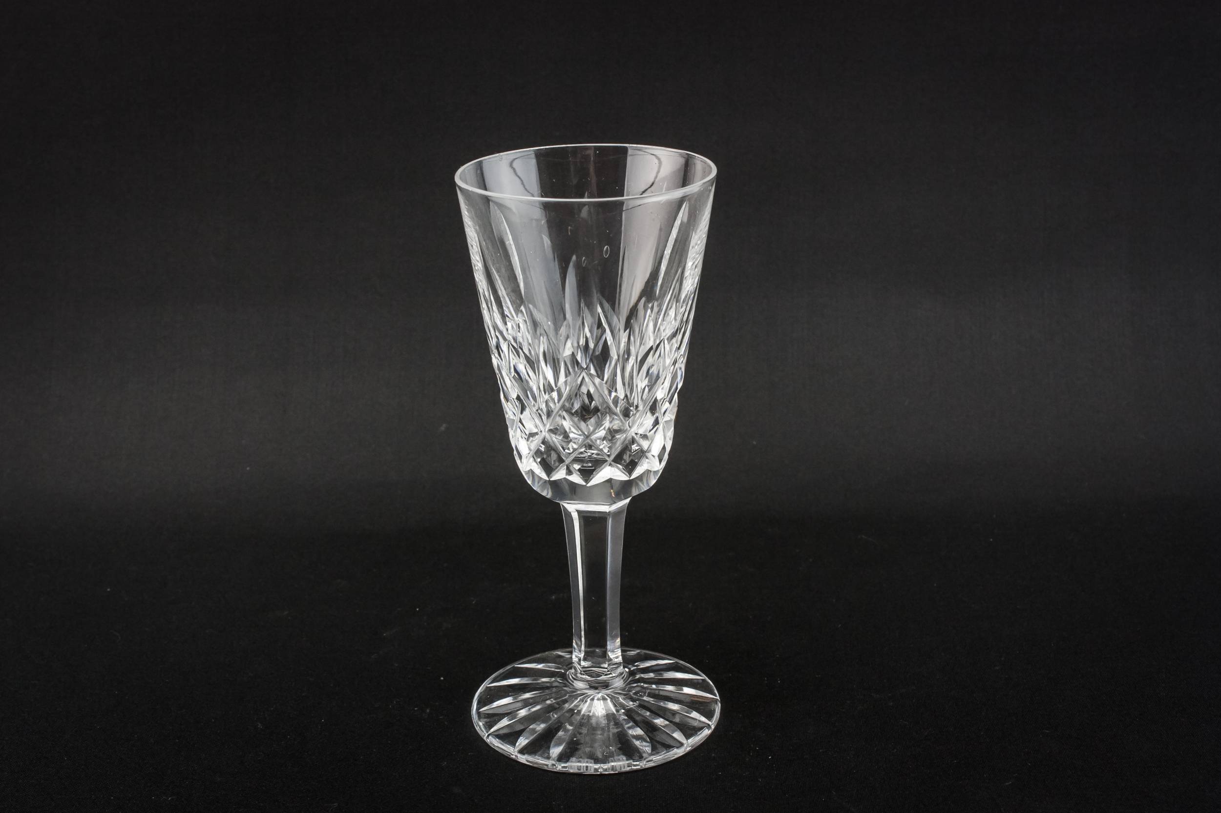 Edwardian Cut Sherry — 6 crystal port glasses