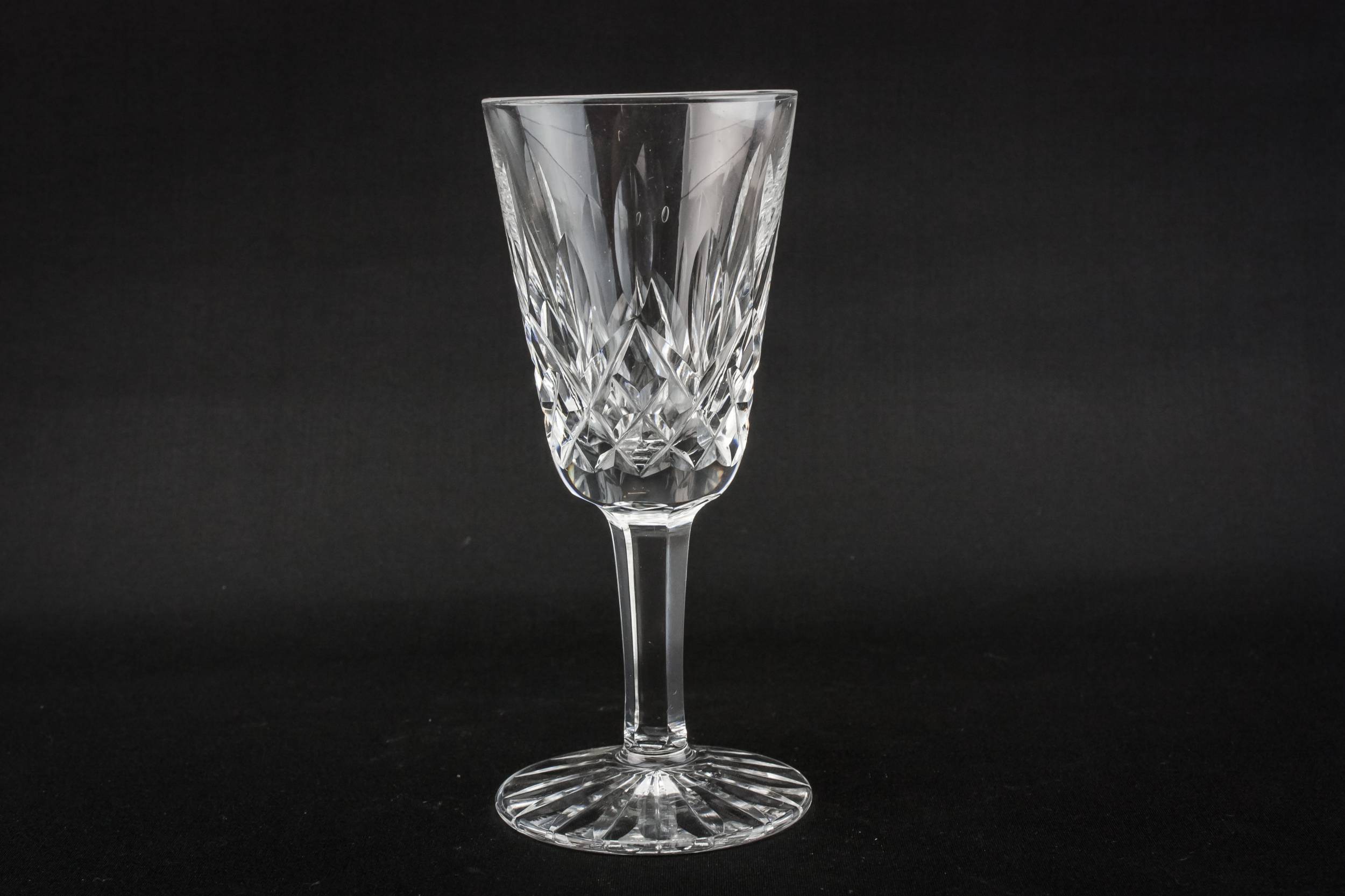 Edwardian Cut Sherry — 6 crystal port glasses 2