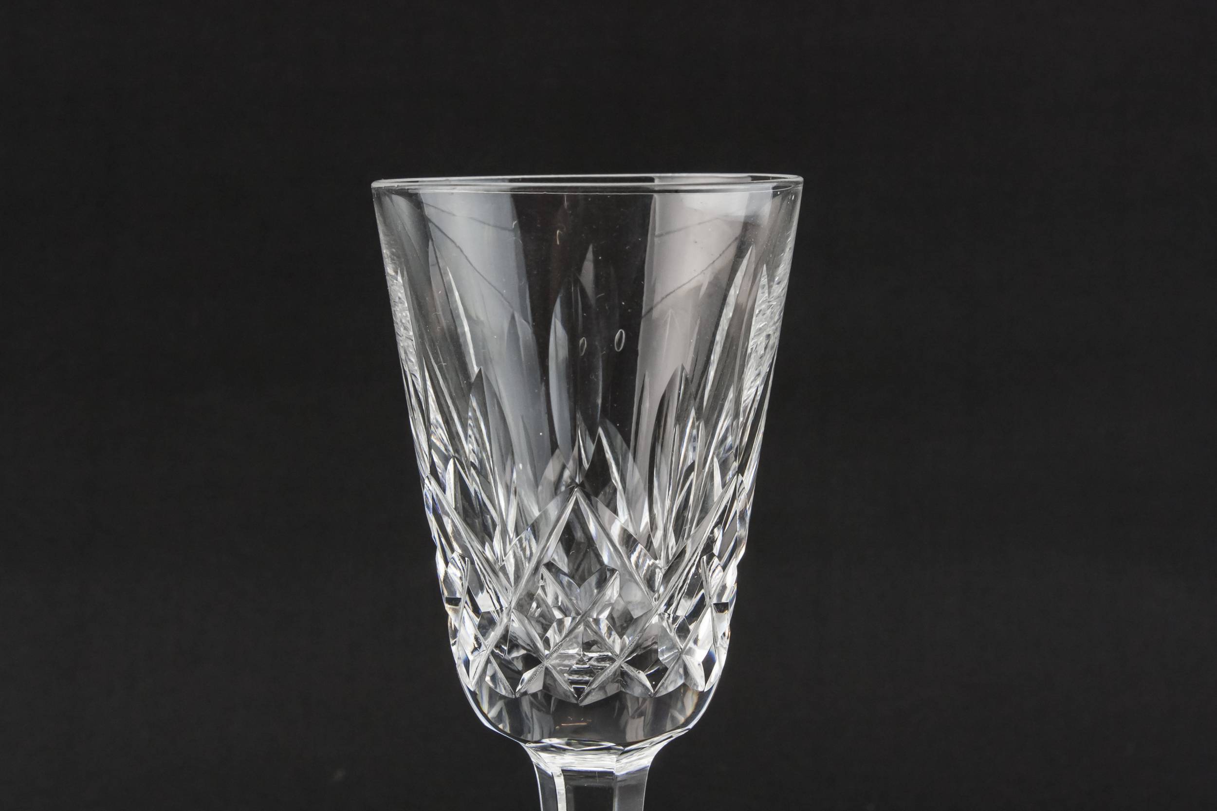 Edwardian Cut Sherry — 6 crystal port glasses 1