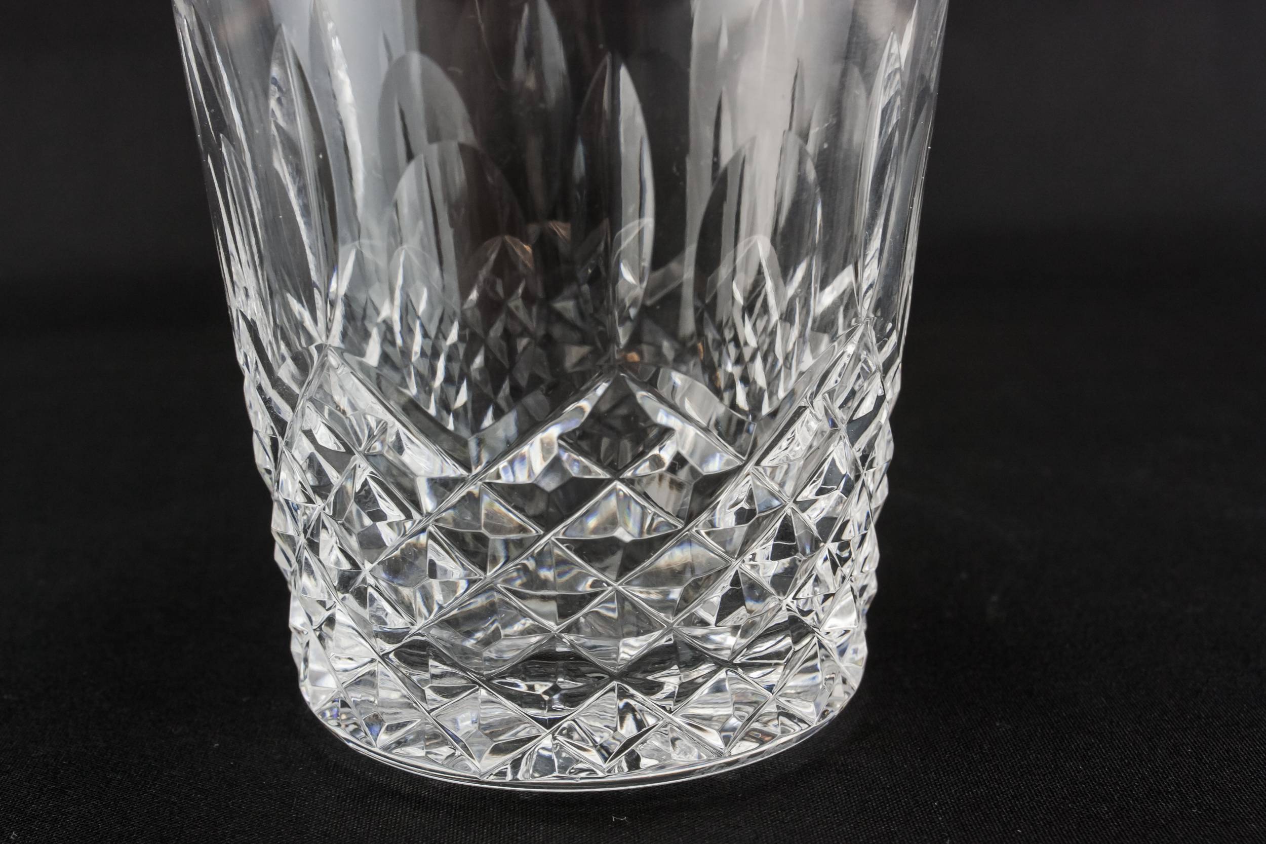 Cut Crystal Diamond — 4 medium whisky glasses 1