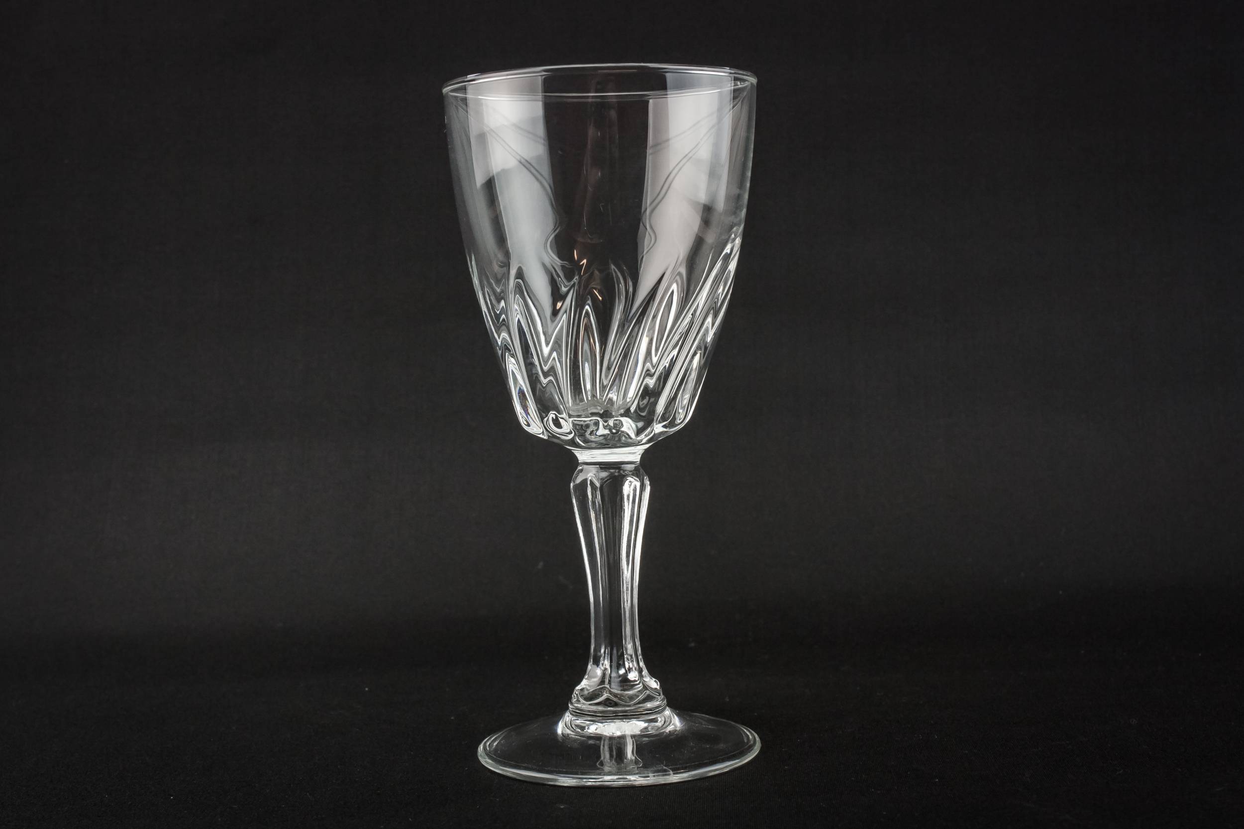 Crystal Moulded Swirl — 6 crystal port glasses 2