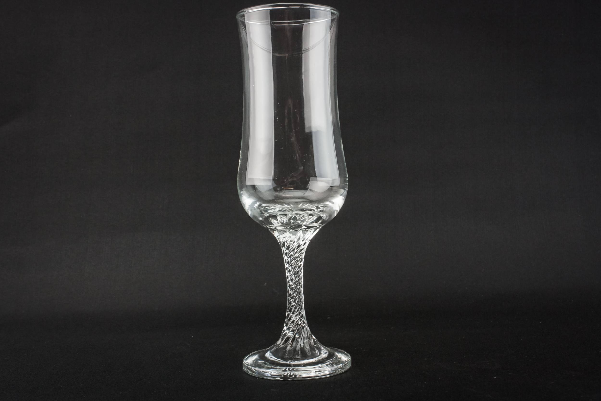 Crystal Large Twisted — 4 stem champagne flutes 3