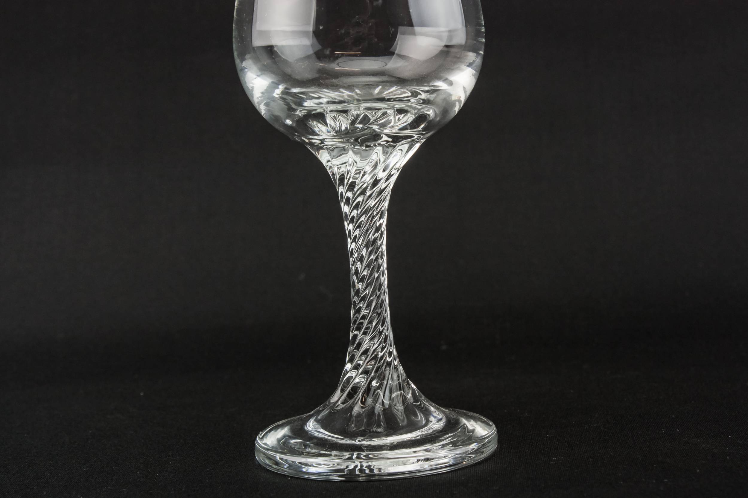 Crystal Large Twisted — 4 stem champagne flutes 1
