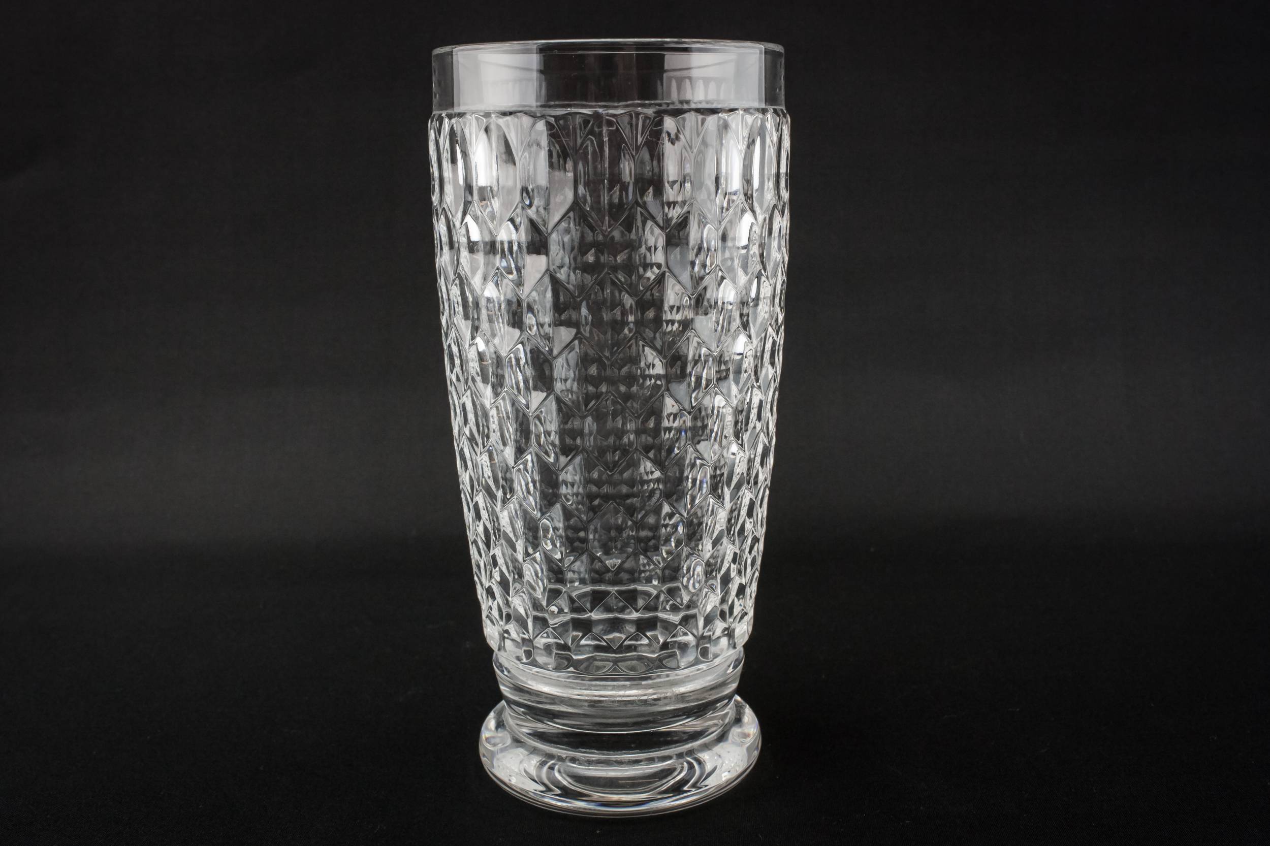 Crystal Moulded Honeycomb — 6 tumbler water glasses 2