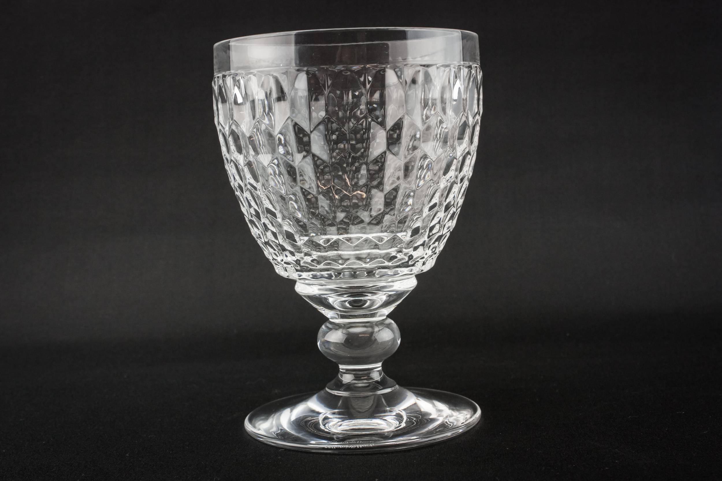 Moulded Vintage Honeycomb — 6 Villeroy & Boch wine glasses 2