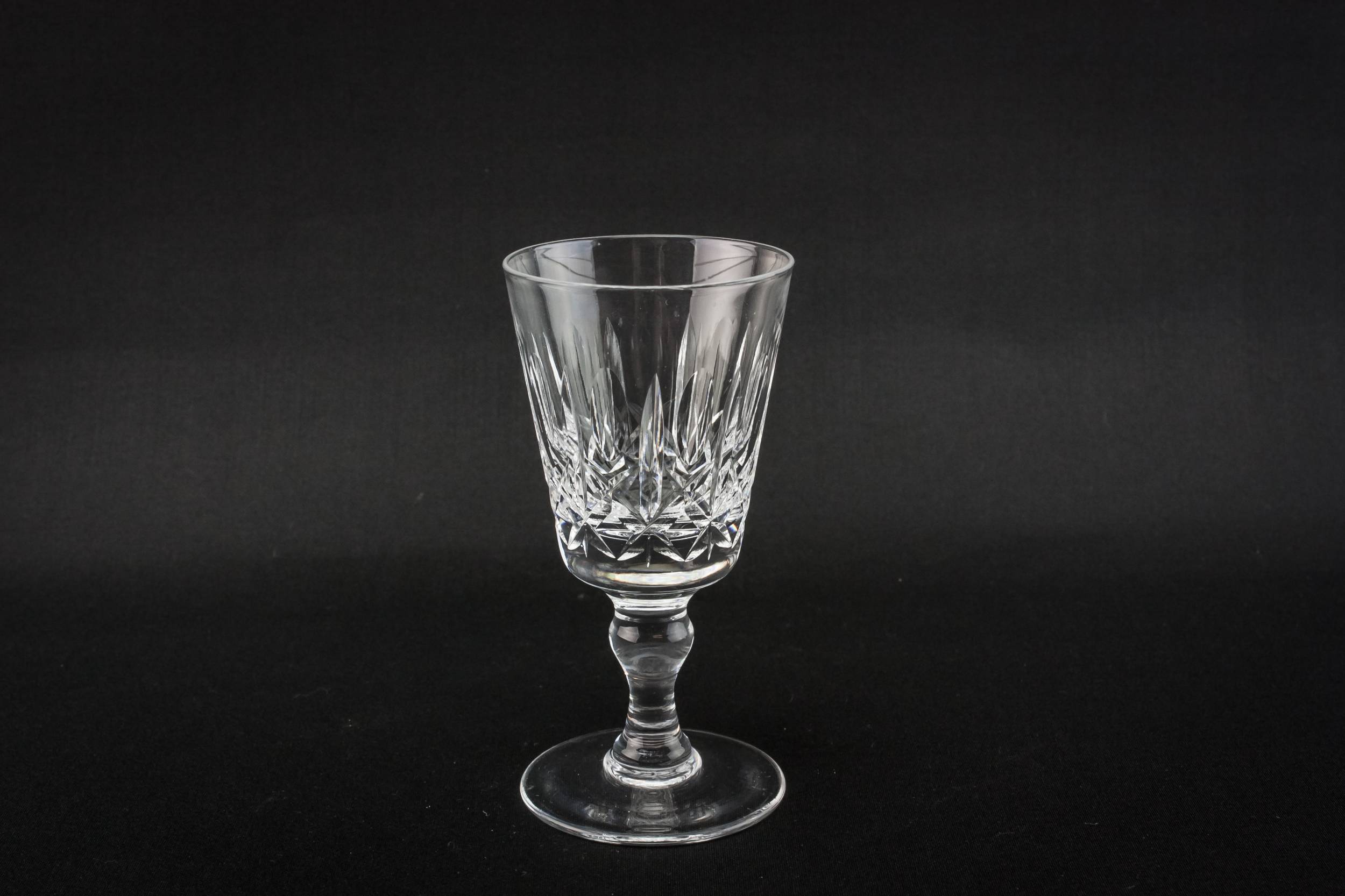 Crystal Vintage Fluted — 5 crystal port glasses