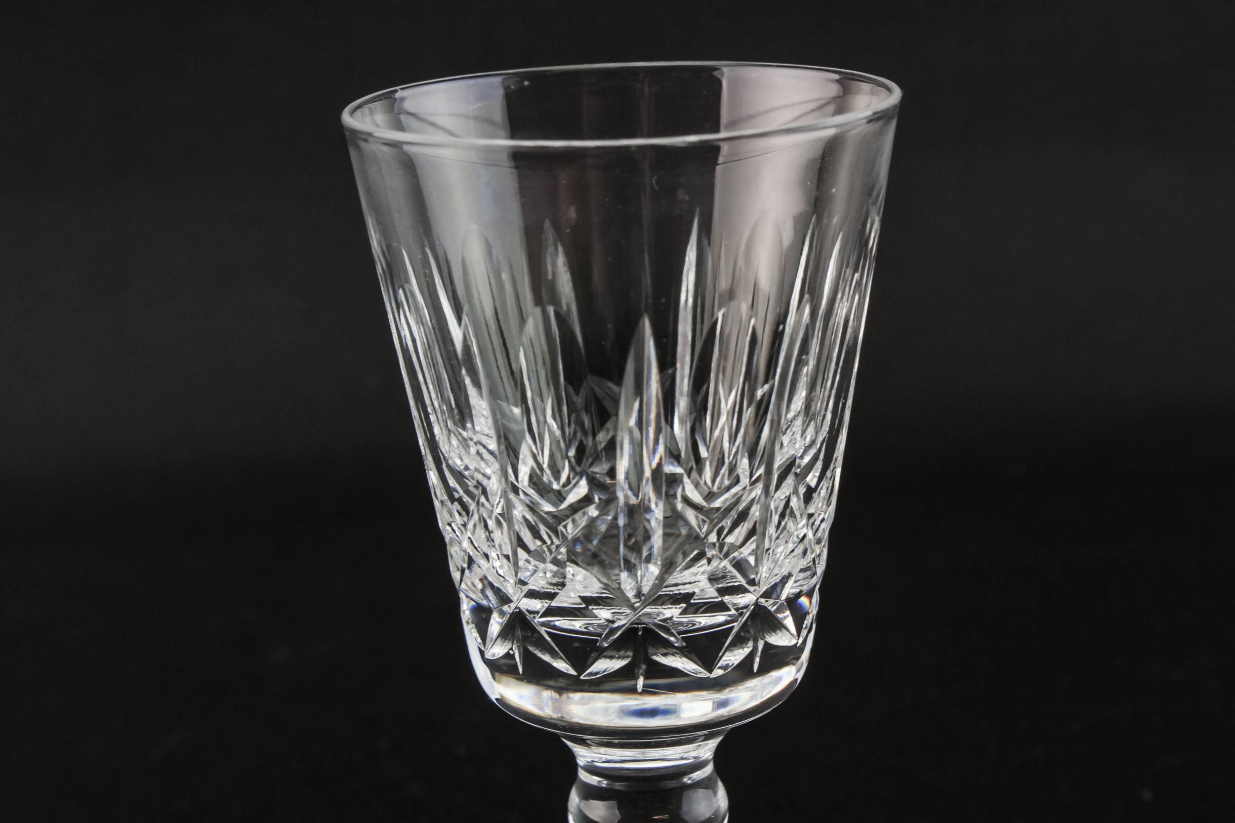 Crystal Vintage Fluted — 5 crystal port glasses 1
