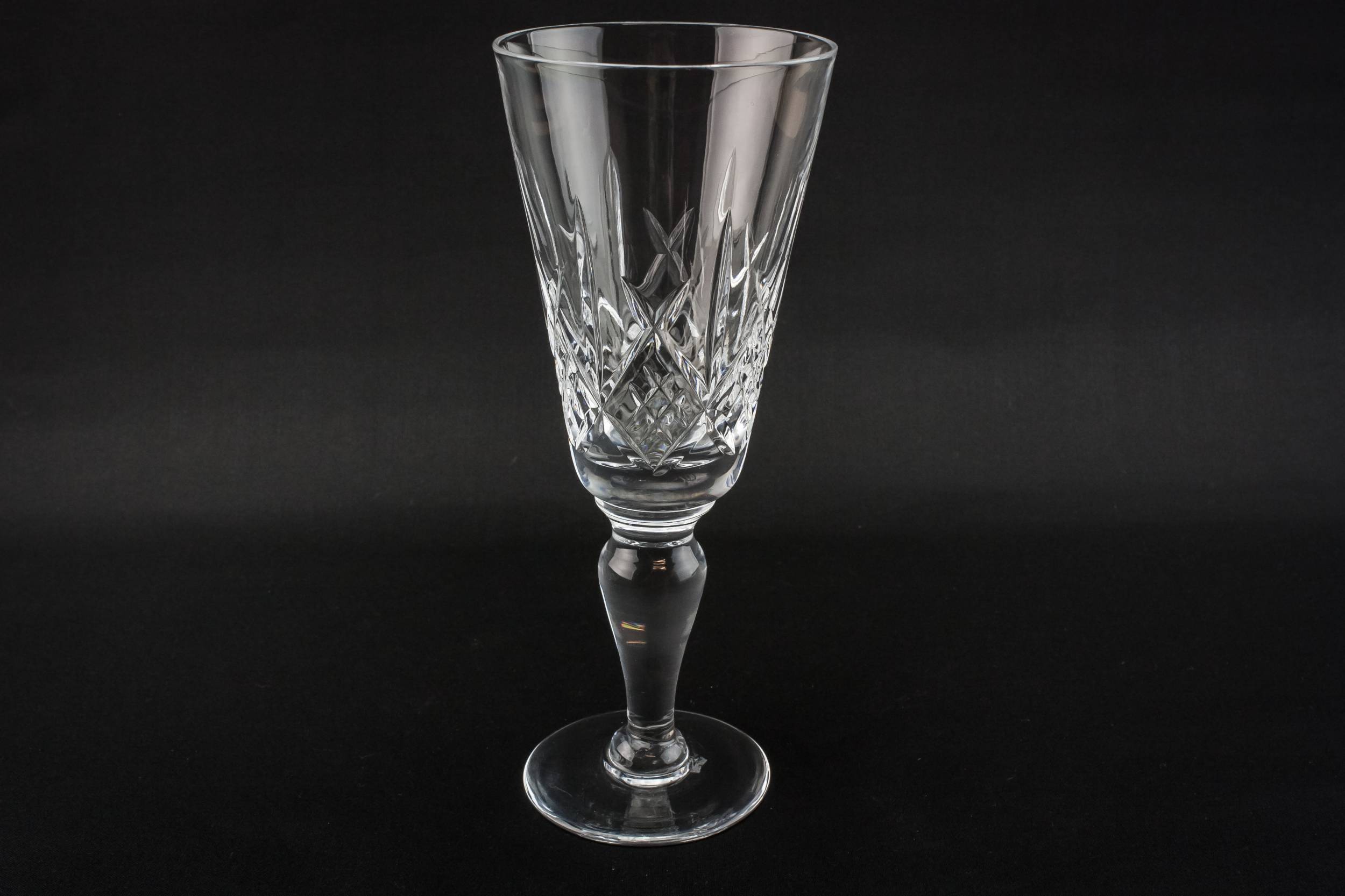 Vintage Retro Dessert — 6 fluted wine glasses
