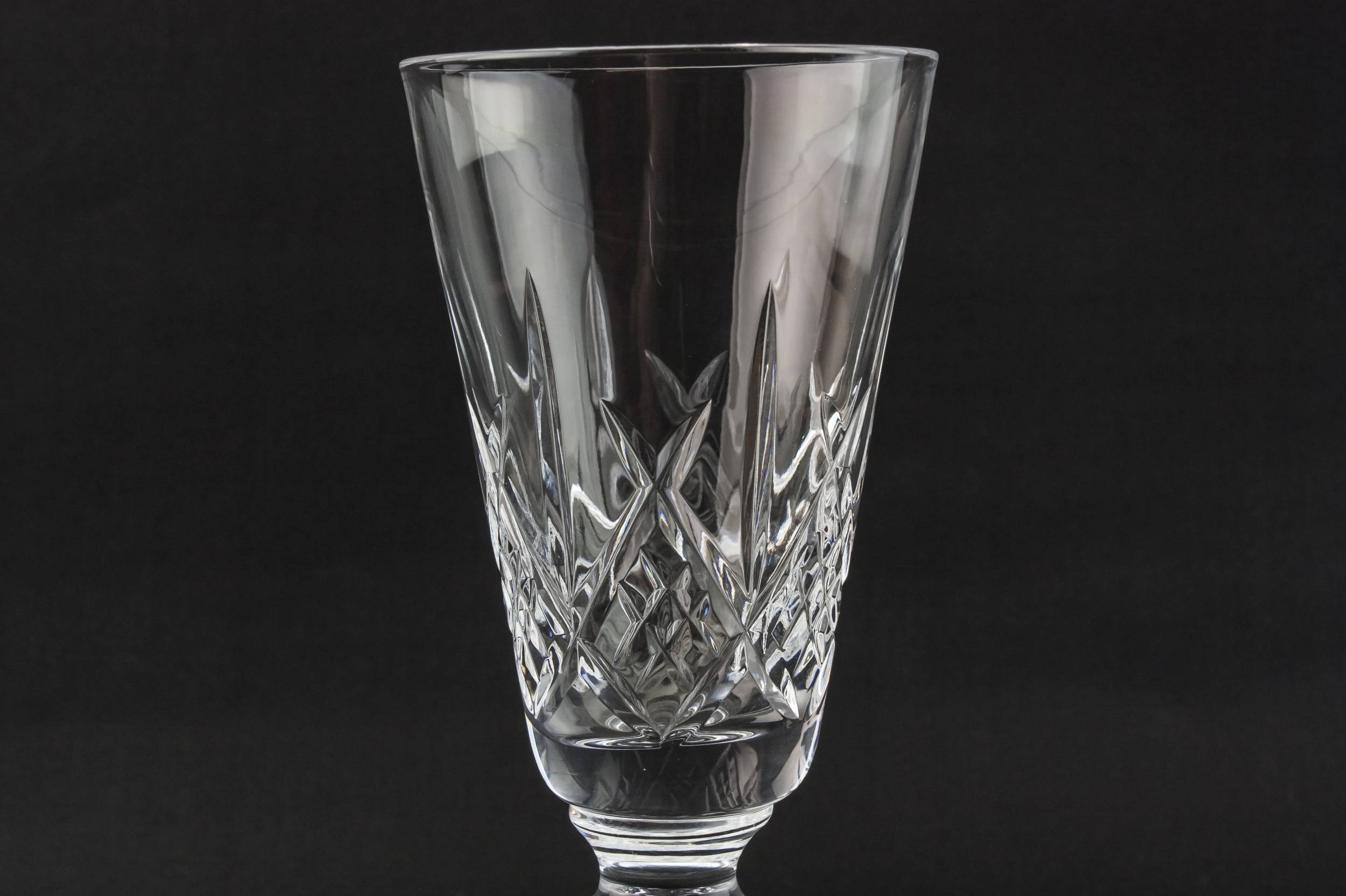 Vintage Retro Dessert — 6 fluted wine glasses 1