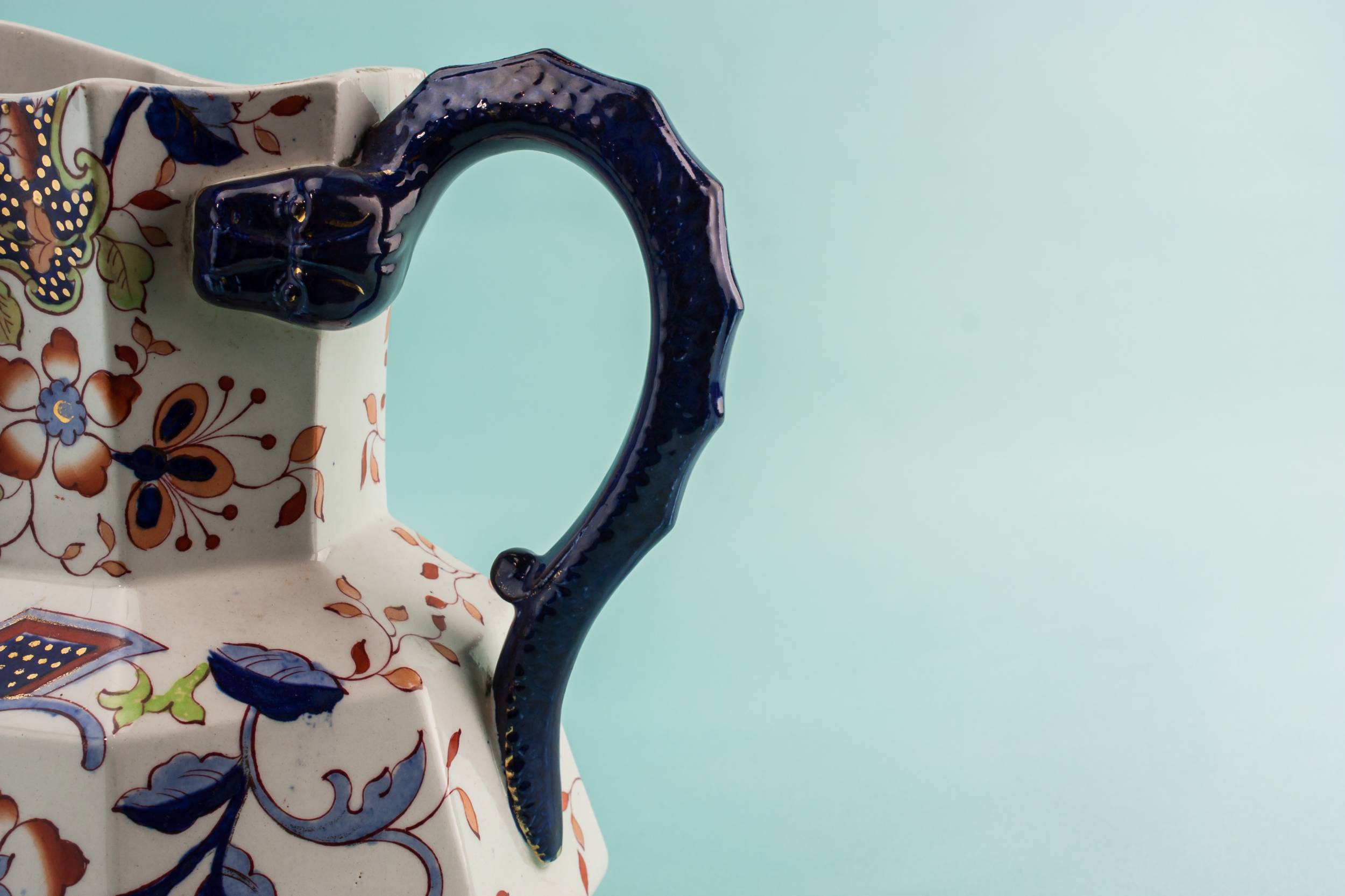 Large Antique 1.5L — Aesthetic Movement pottery jug 3