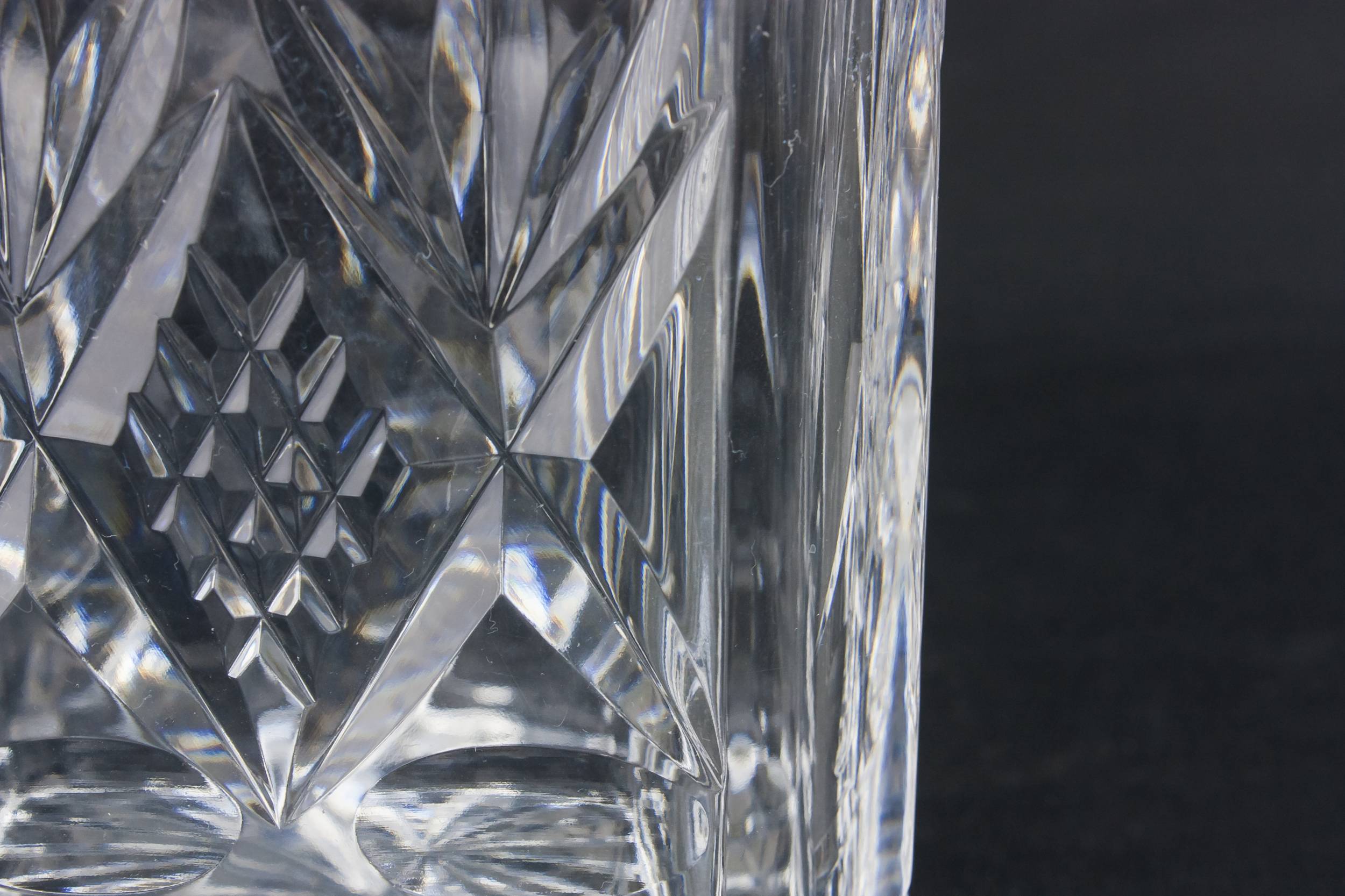 Sterling Silver Square — Cut glass & silver decanter 5