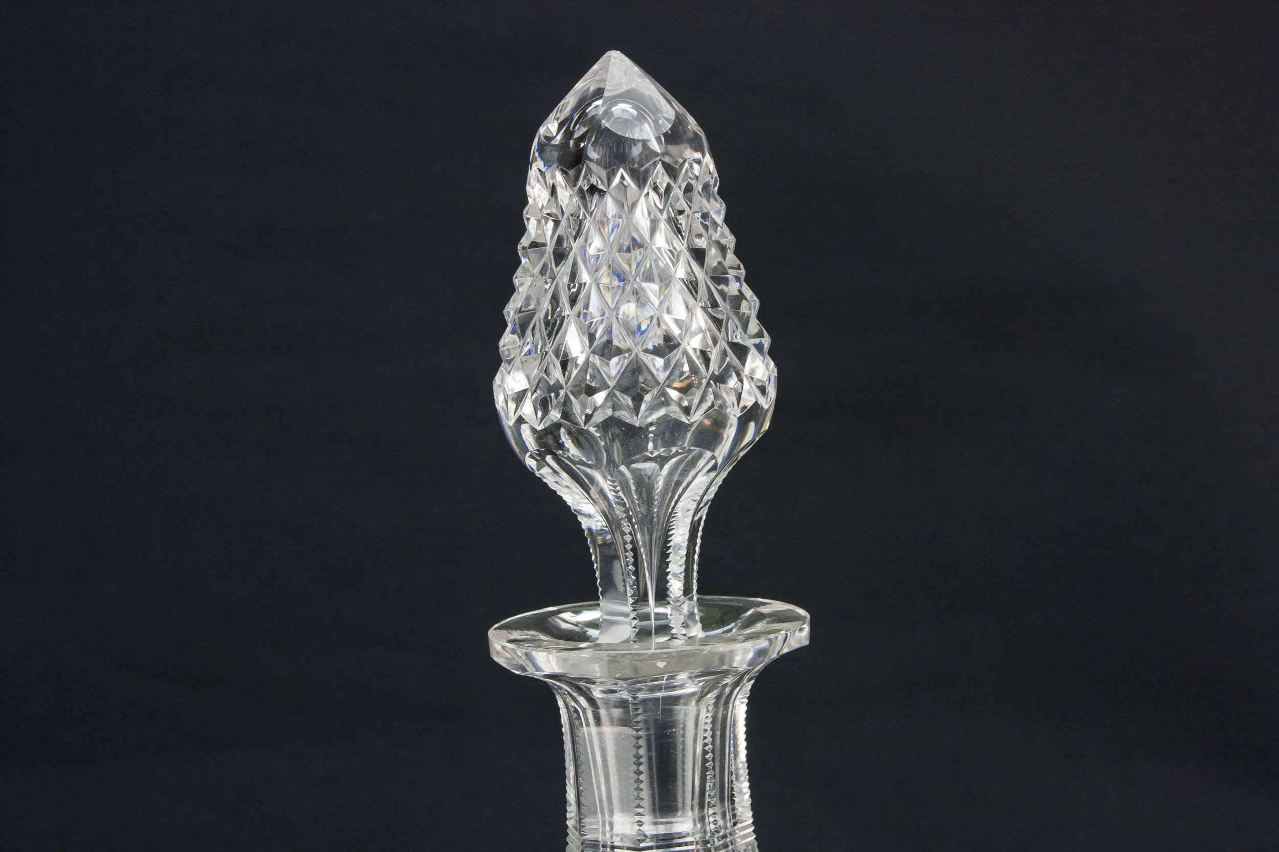 Cut Glass Crystal — Sherry cut glass decanter 2