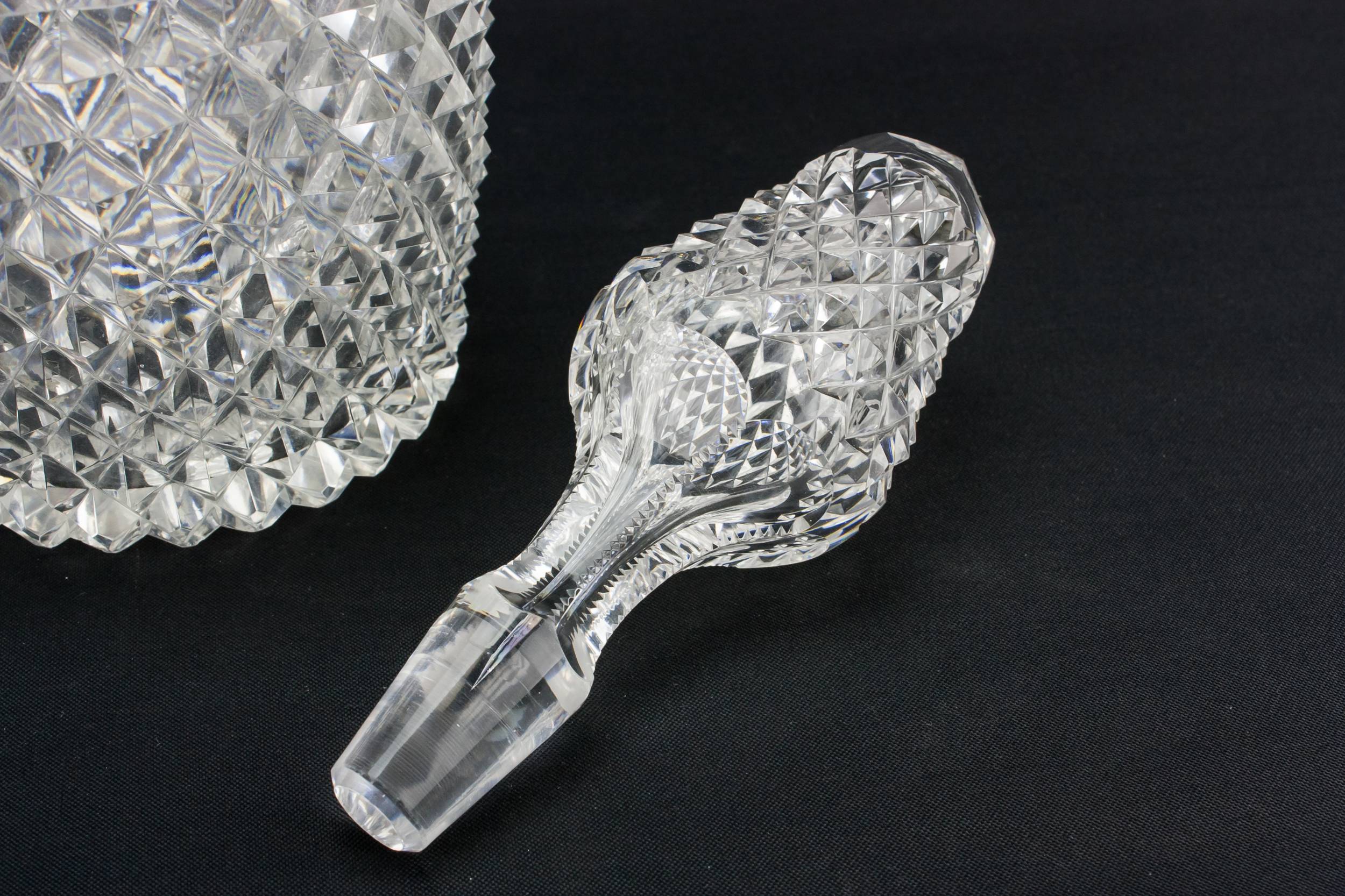 Cut Glass Crystal — Sherry cut glass decanter 1