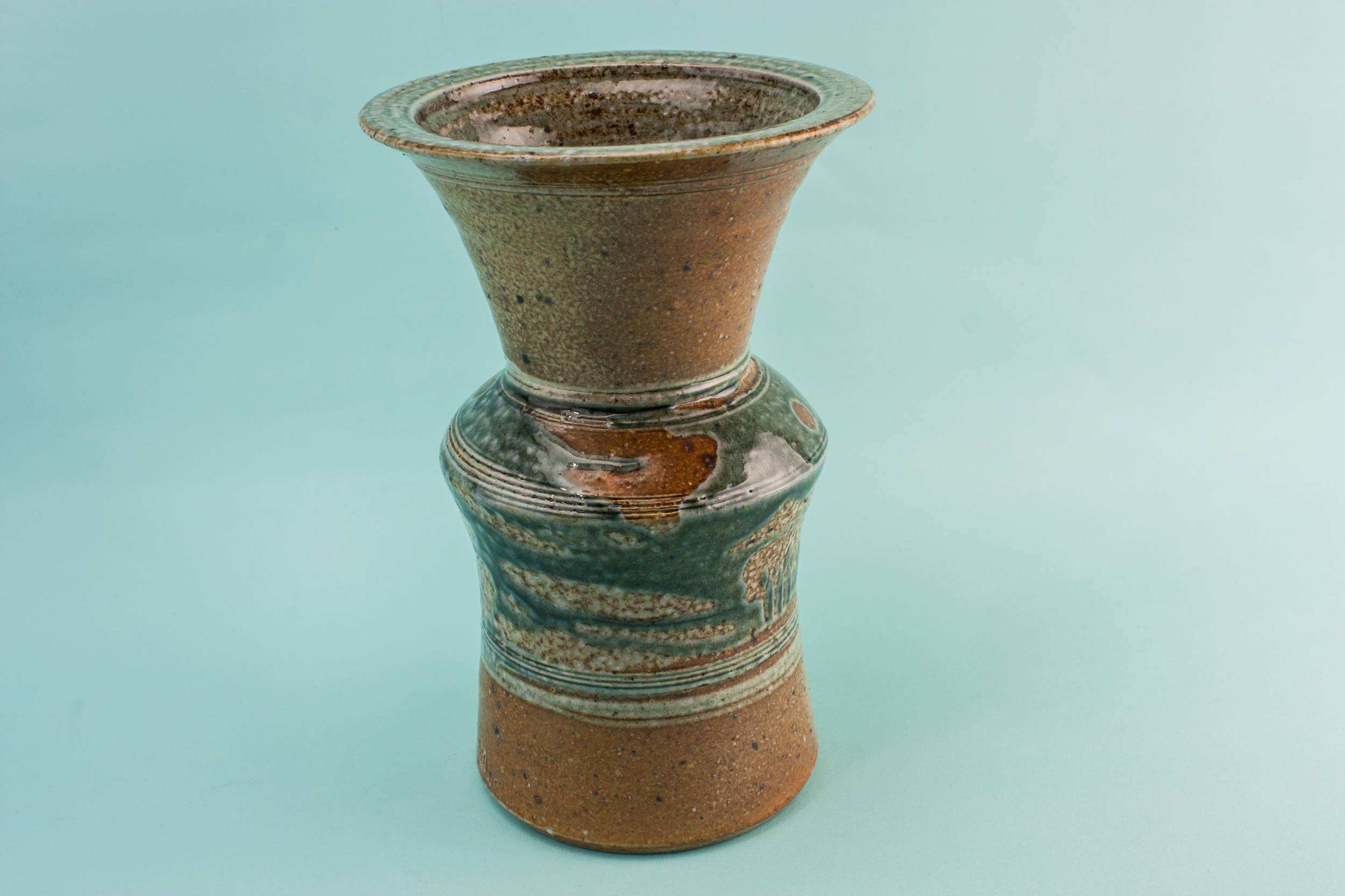 Vintage Brown VASE — Art studio pottery vase