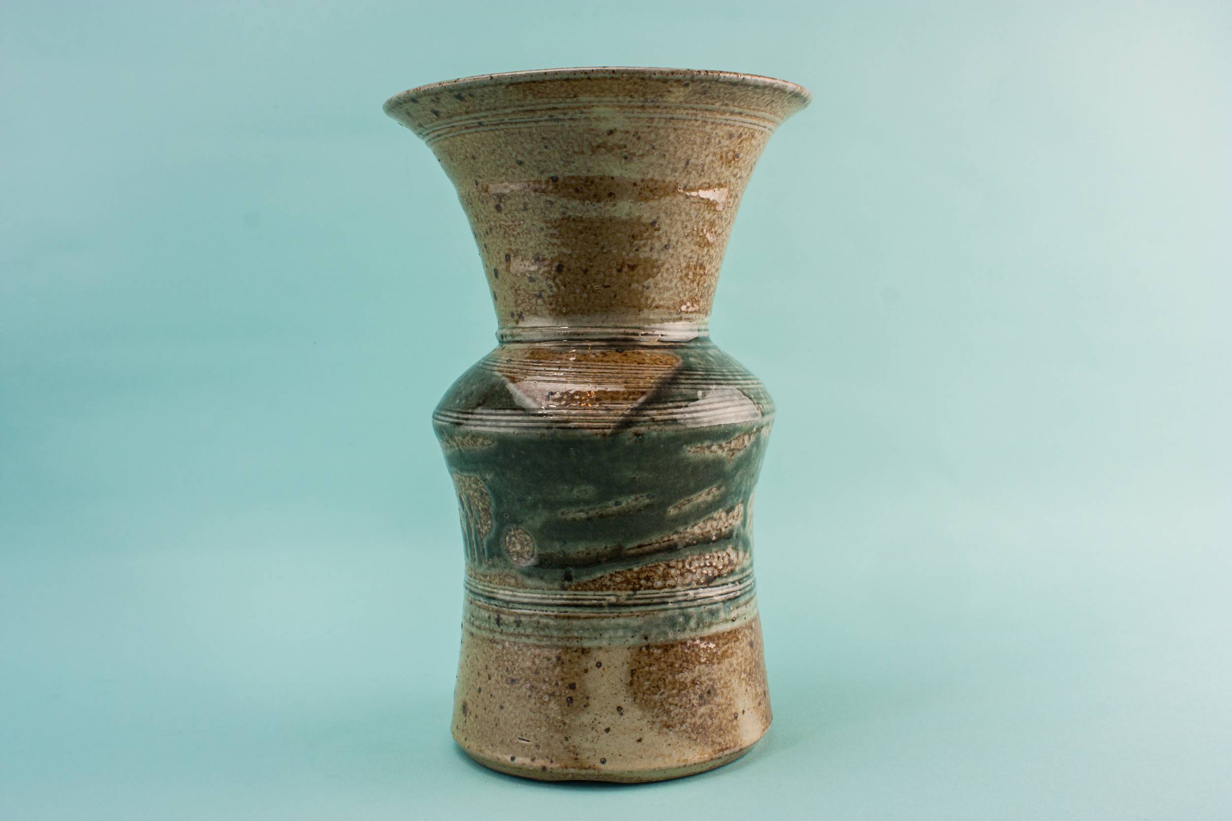 Vintage Brown VASE — Art studio pottery vase 2