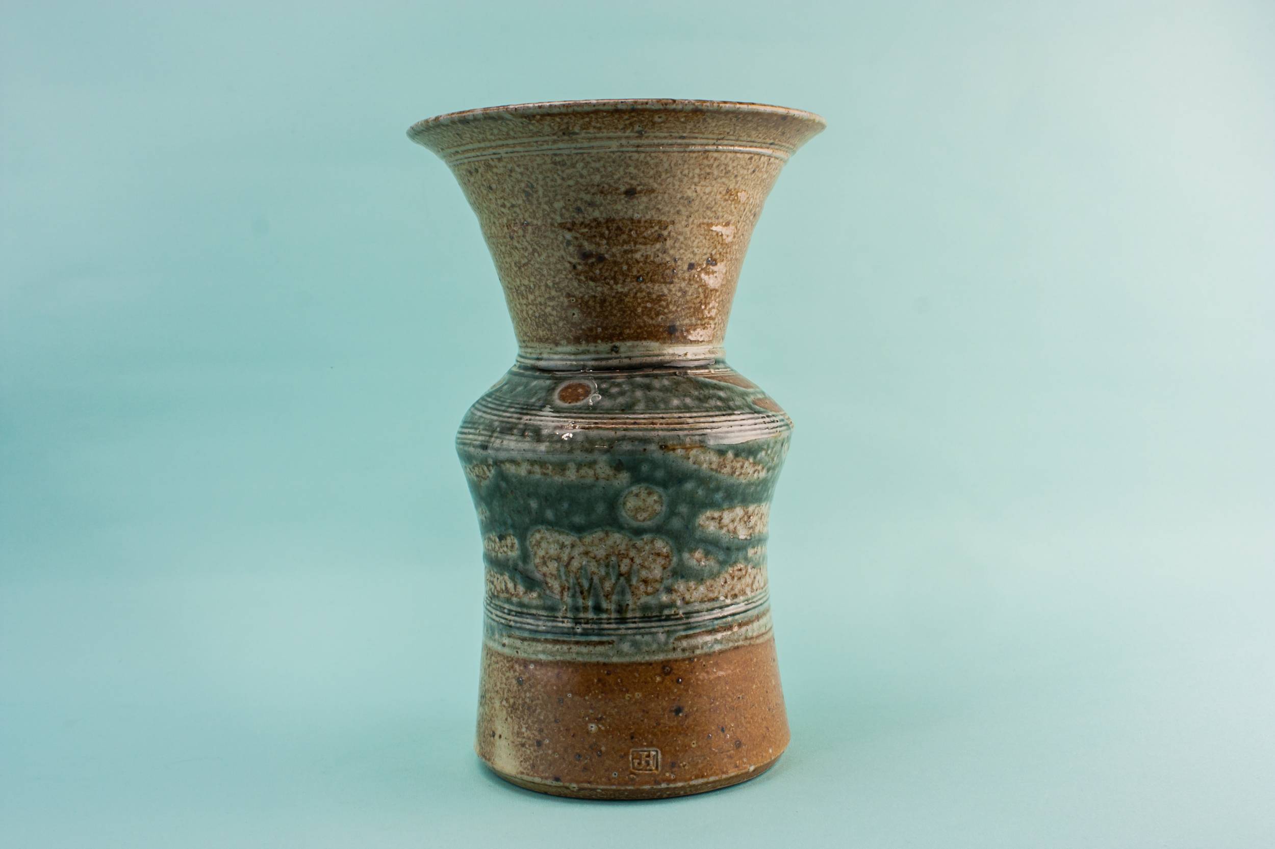 Vintage Brown VASE — Art studio pottery vase 3