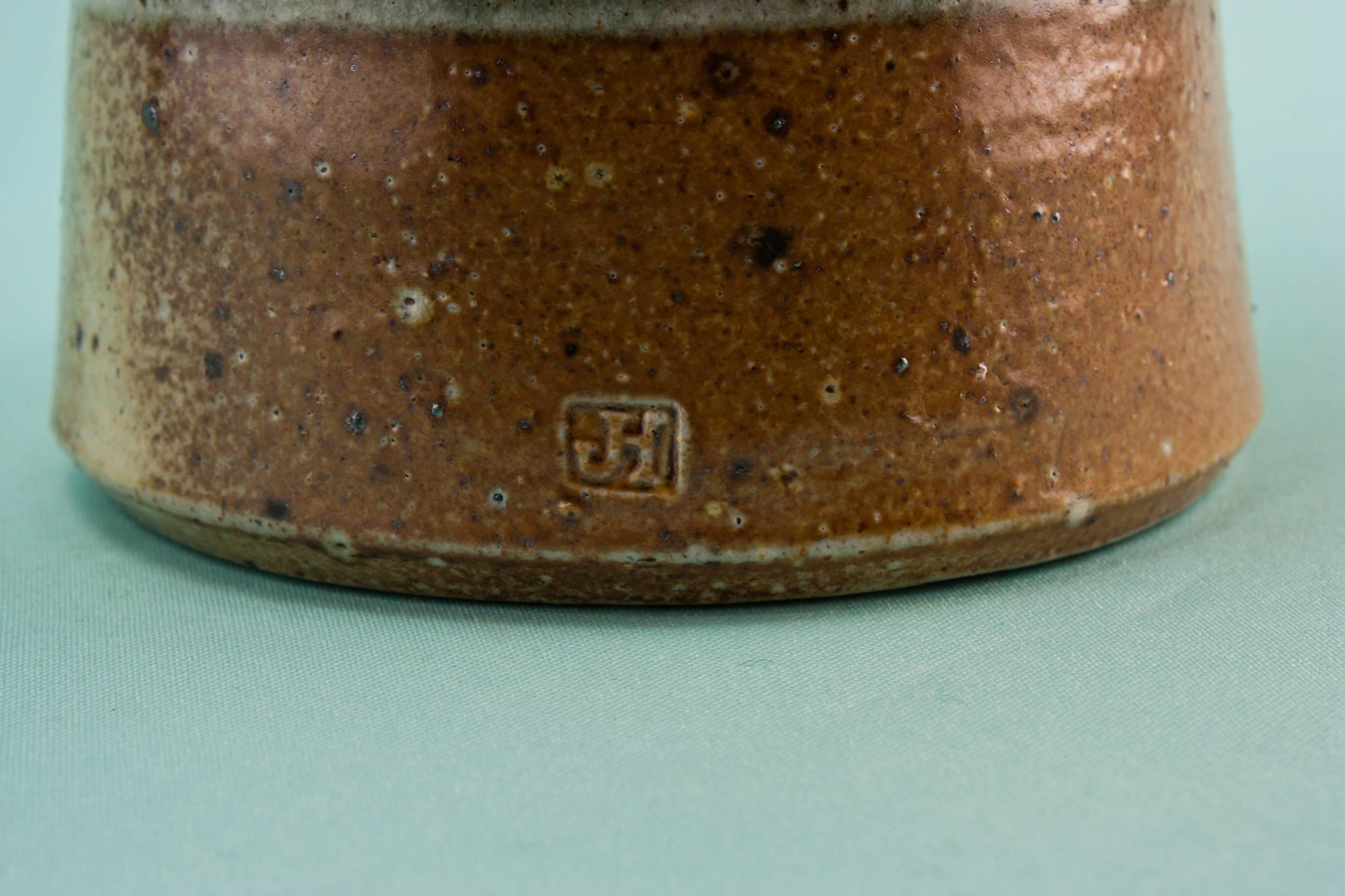 Vintage Brown VASE — Art studio pottery vase 5