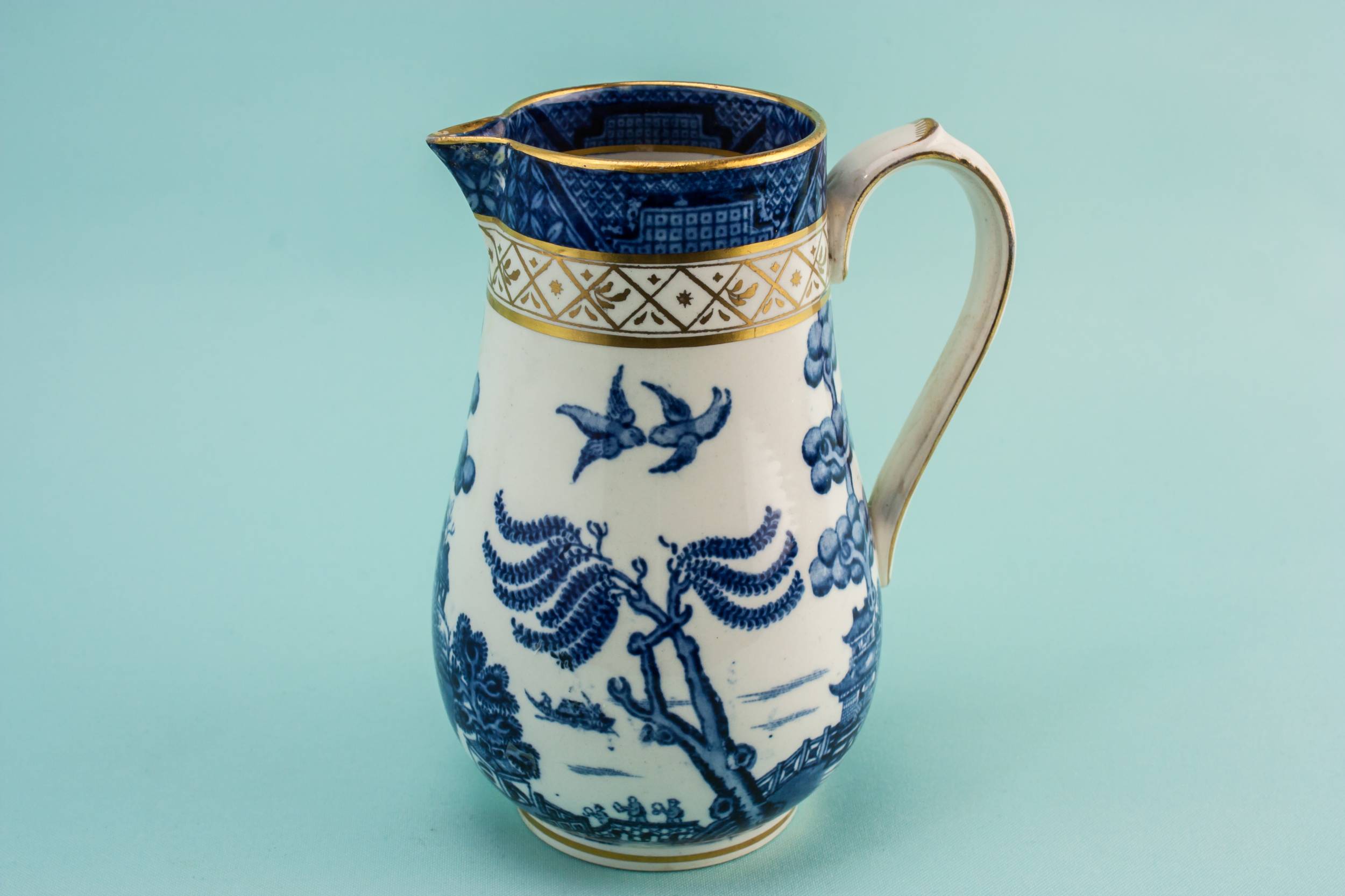 Blue And White — Willow water jug