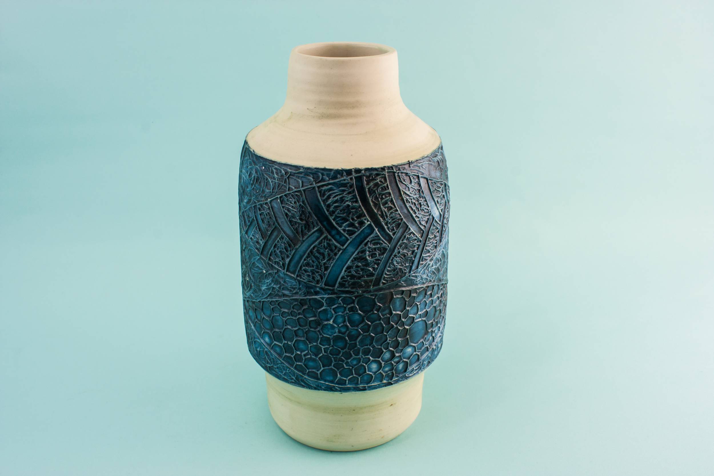 Tall Pottery Abstract — Modernist pottery vase