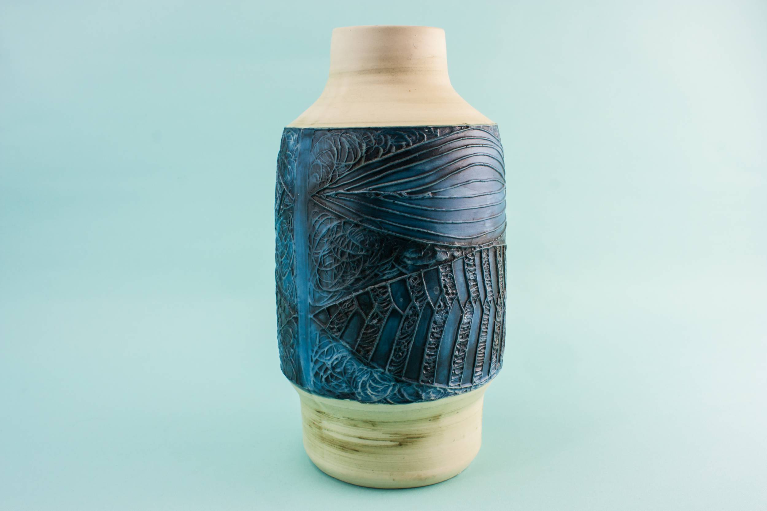 Tall Pottery Abstract — Modernist pottery vase 1