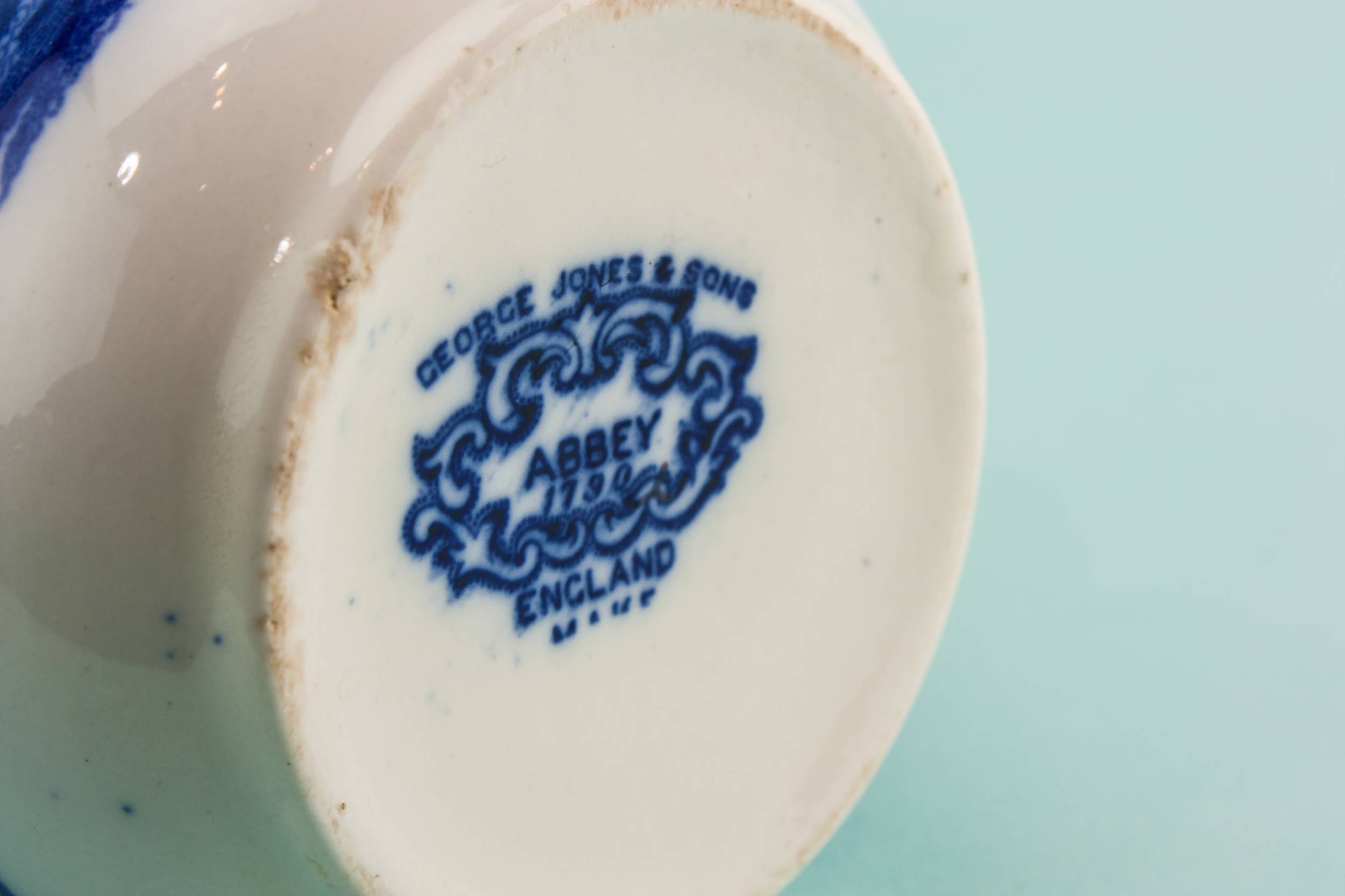 Elegant Victorian Abbey — Water blue jug 5