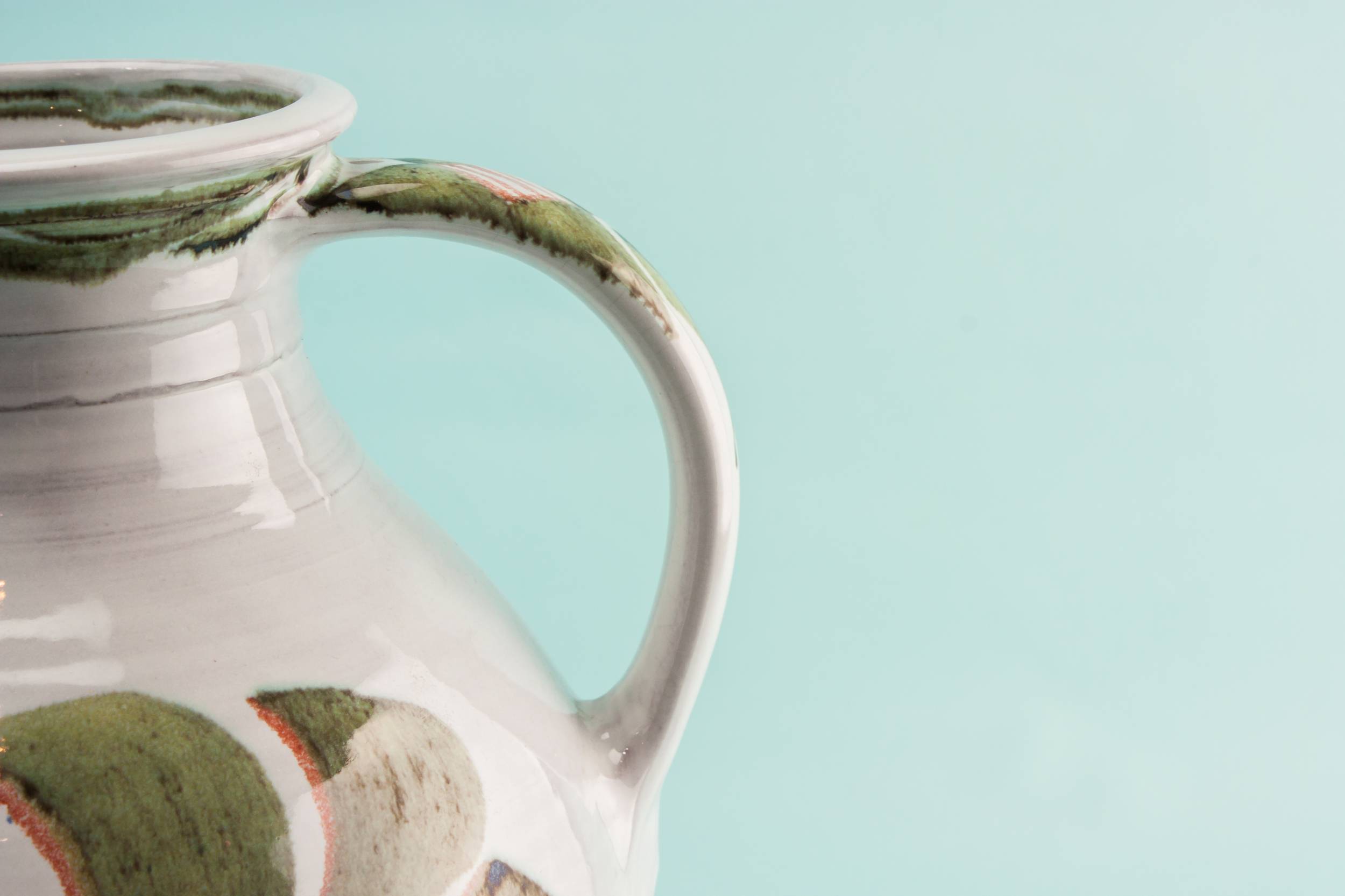 Classical Vintage Abstract — Large rustic water jug 3
