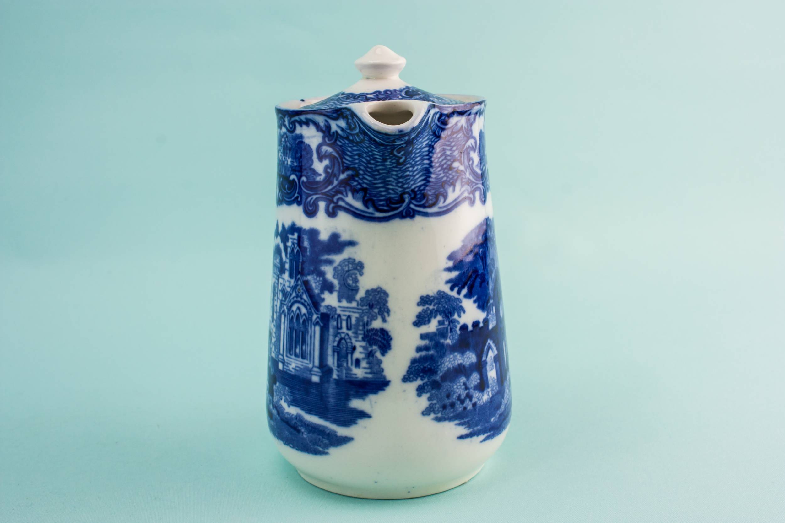 Elegant Victorian Abbey — Water blue jug 2