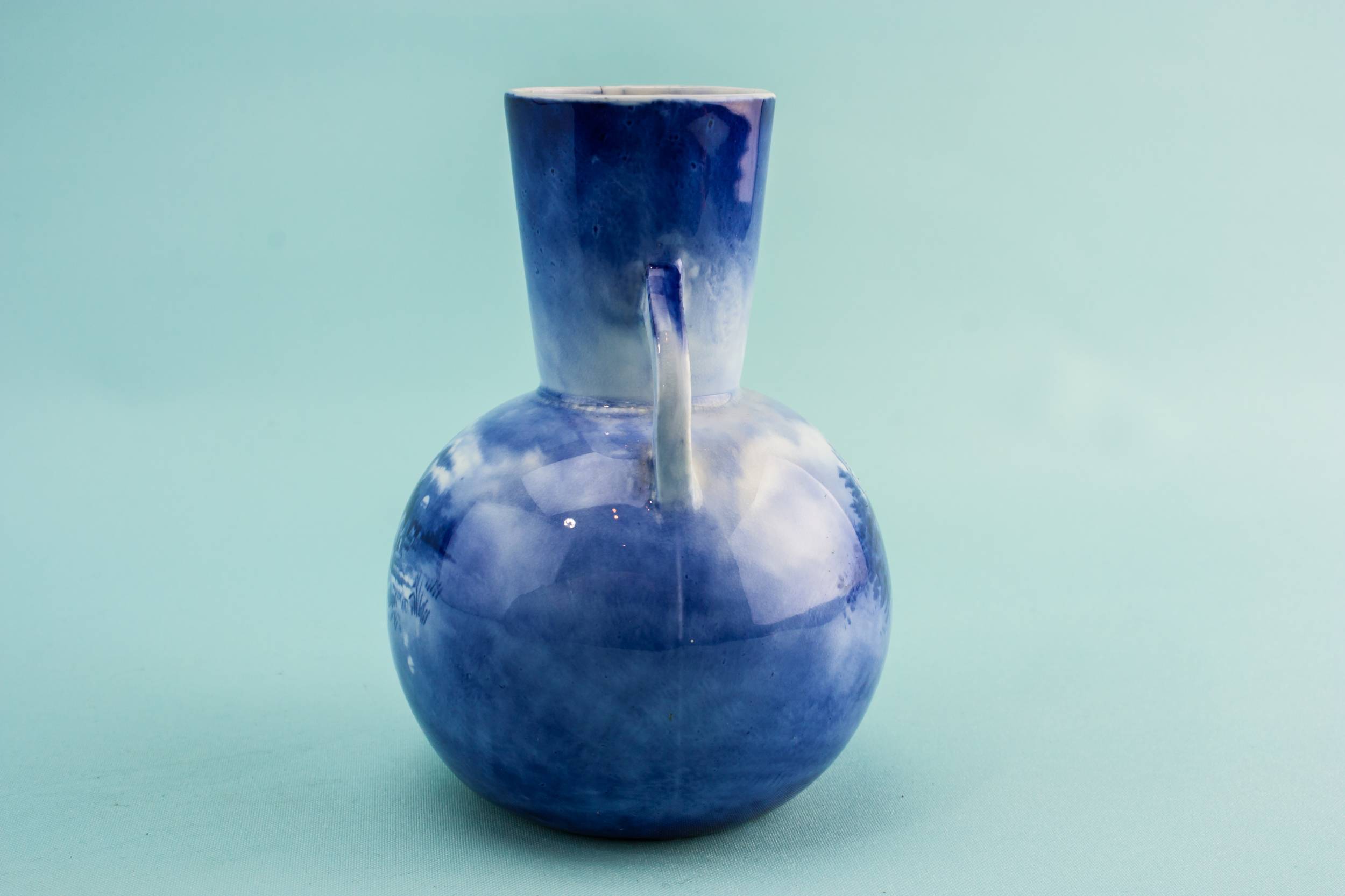Spectacular Blue And — Blue Arts & Crafts vase 2