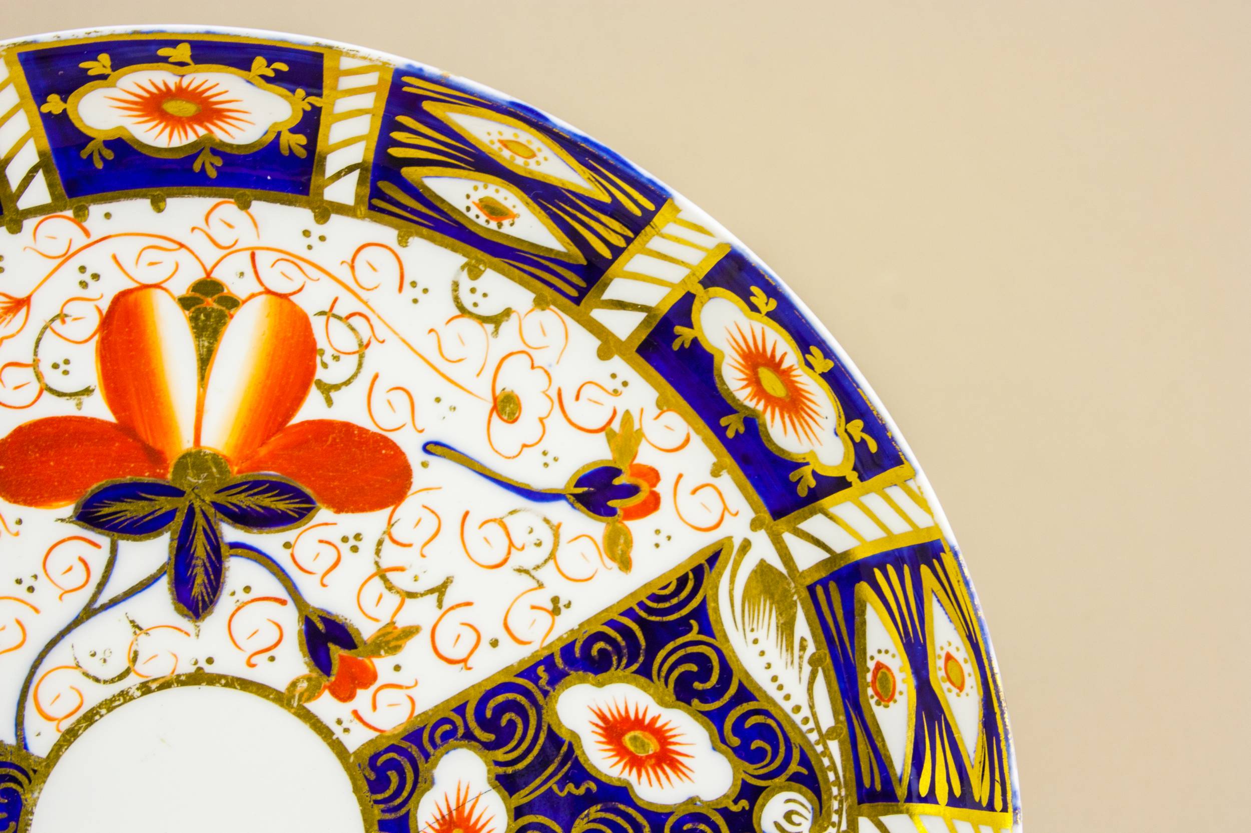 Medium Victorian Bone — Imari serving dish 1