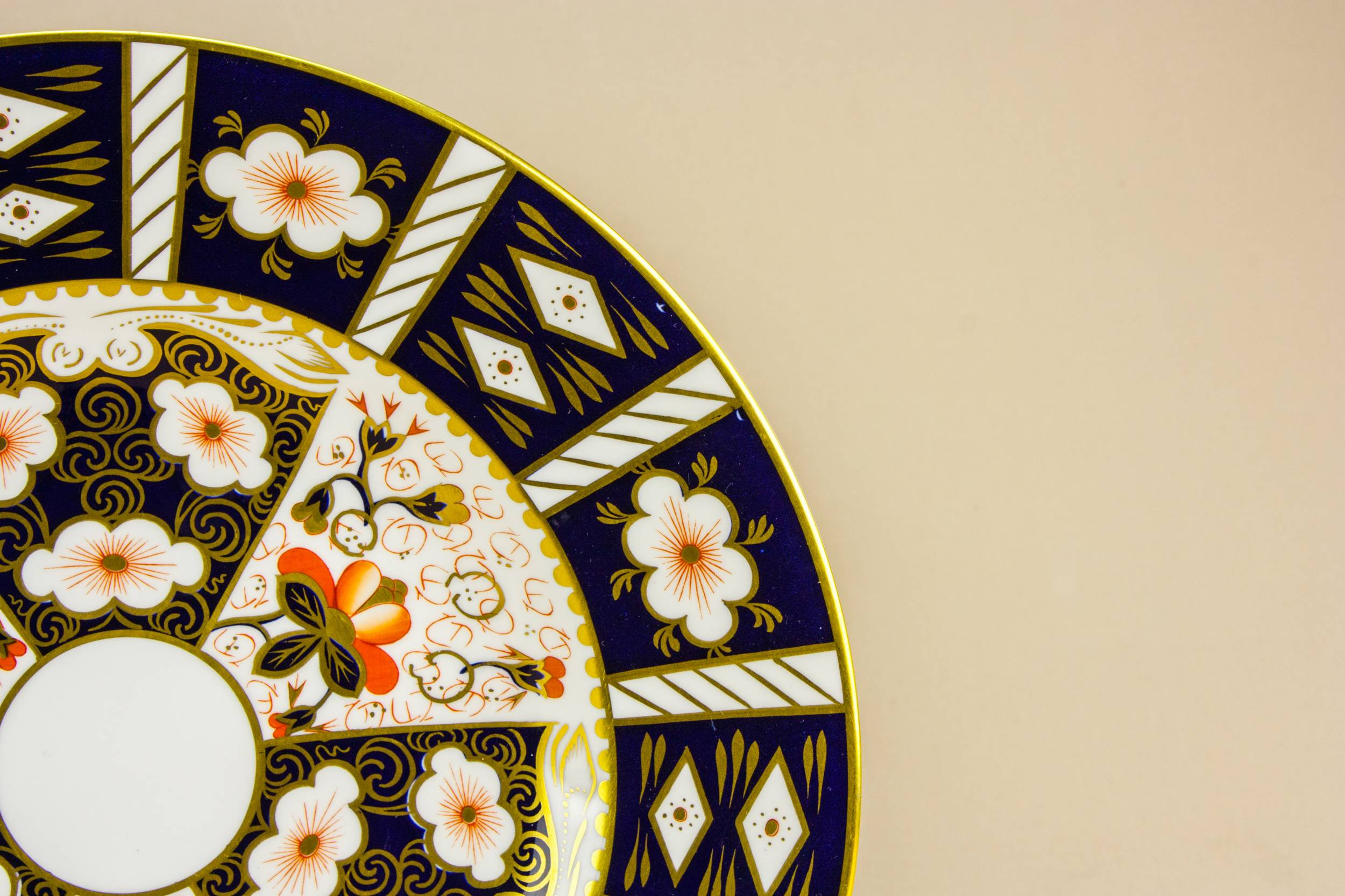 Imari Traditional Floral — Royal Crown Derby cake plate 1