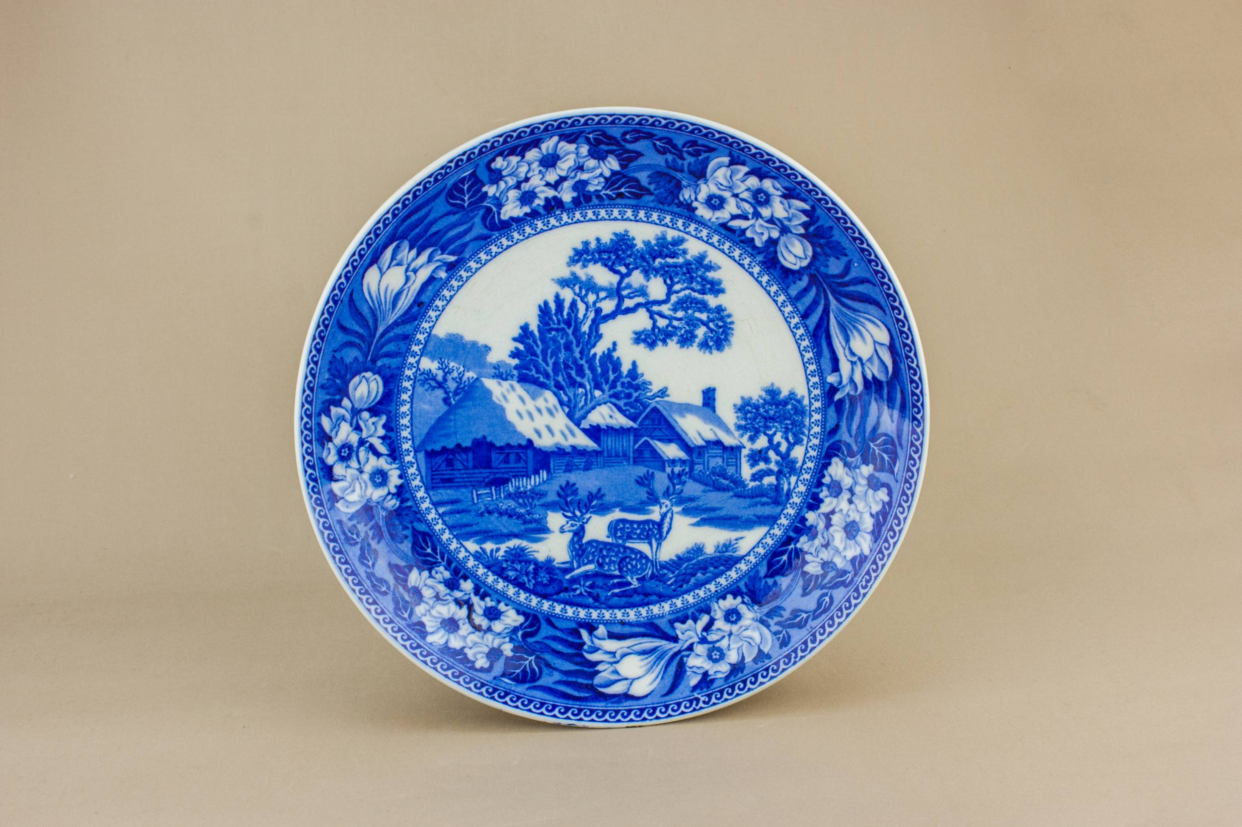 Spectacular Blue And — Wedgwood pottery serving dish