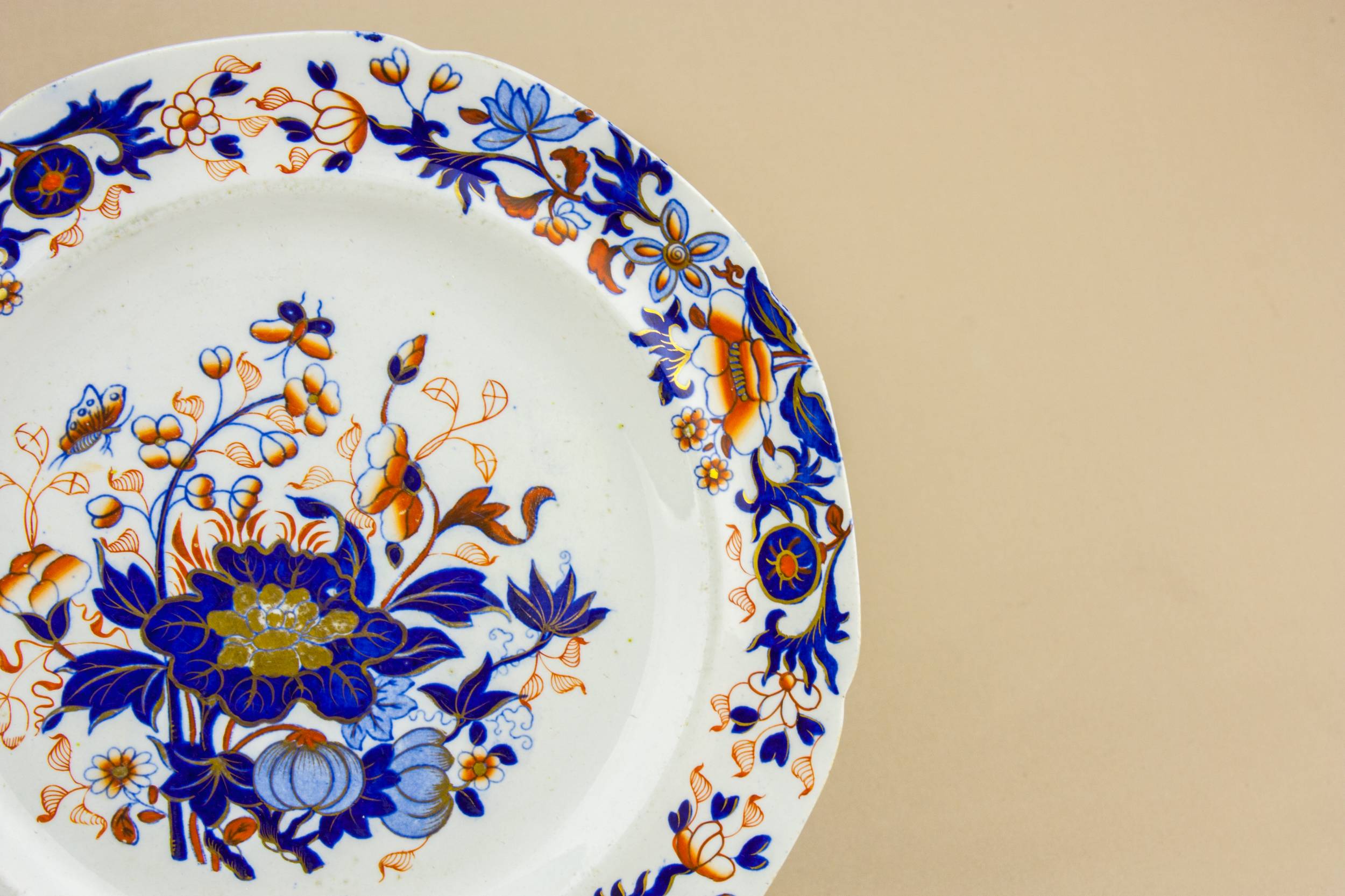 Antique Beautiful Stoneware — Spode stoneware serving dish 1