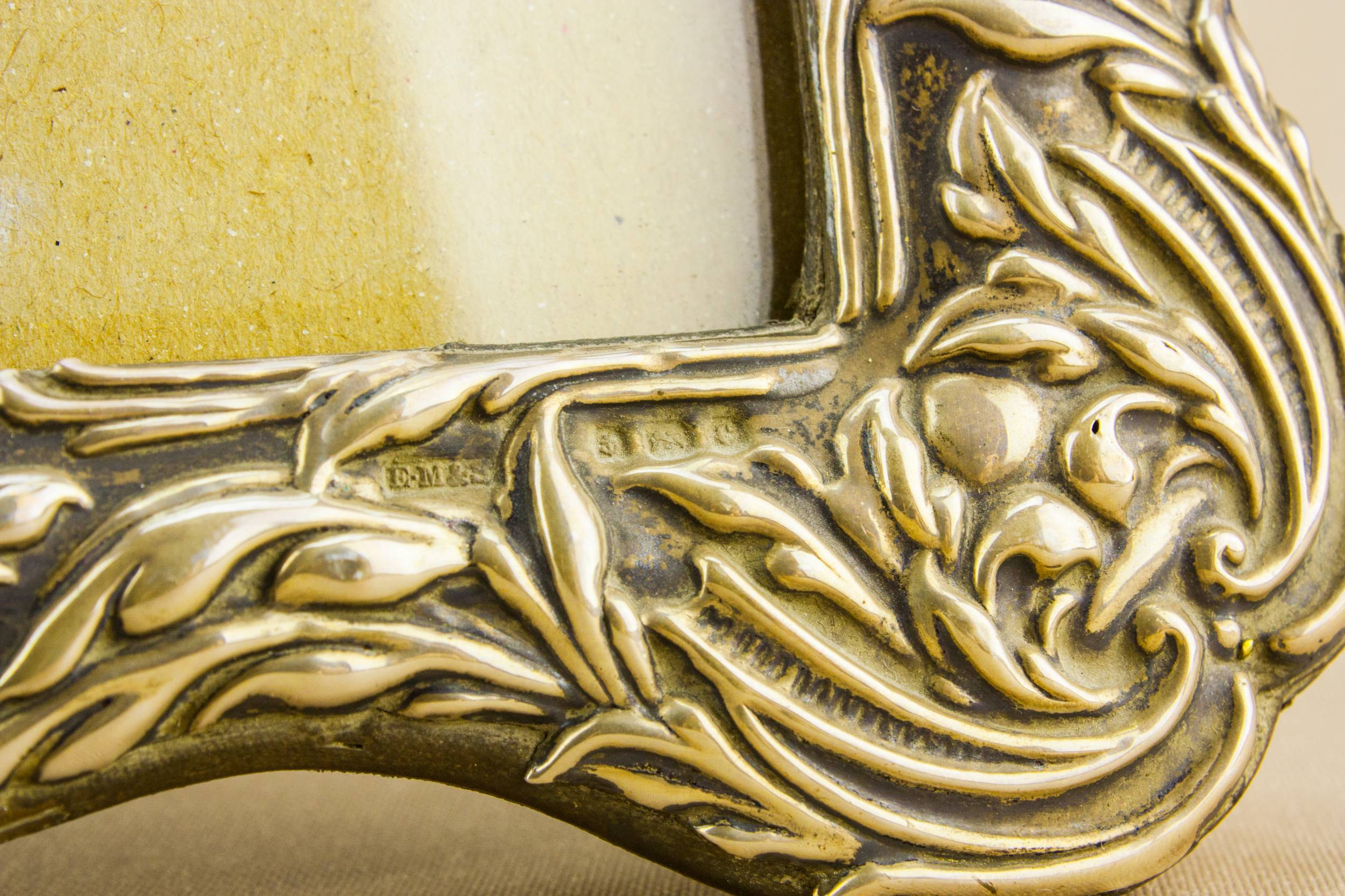 Antique Art Nouveau — Art Nouveau silver frame 3