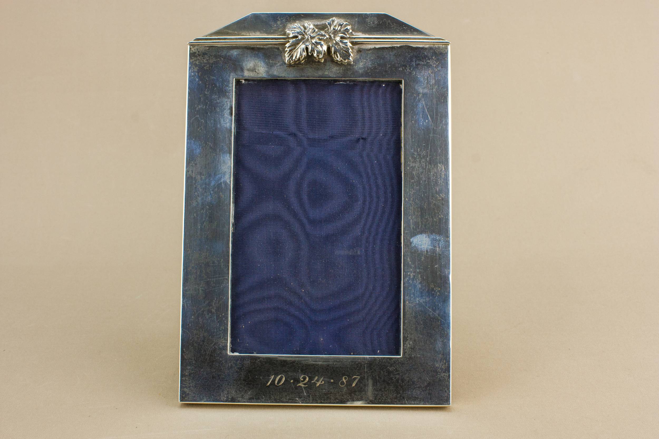 Elegant Modernist Small — Sterling silver photo frame 1