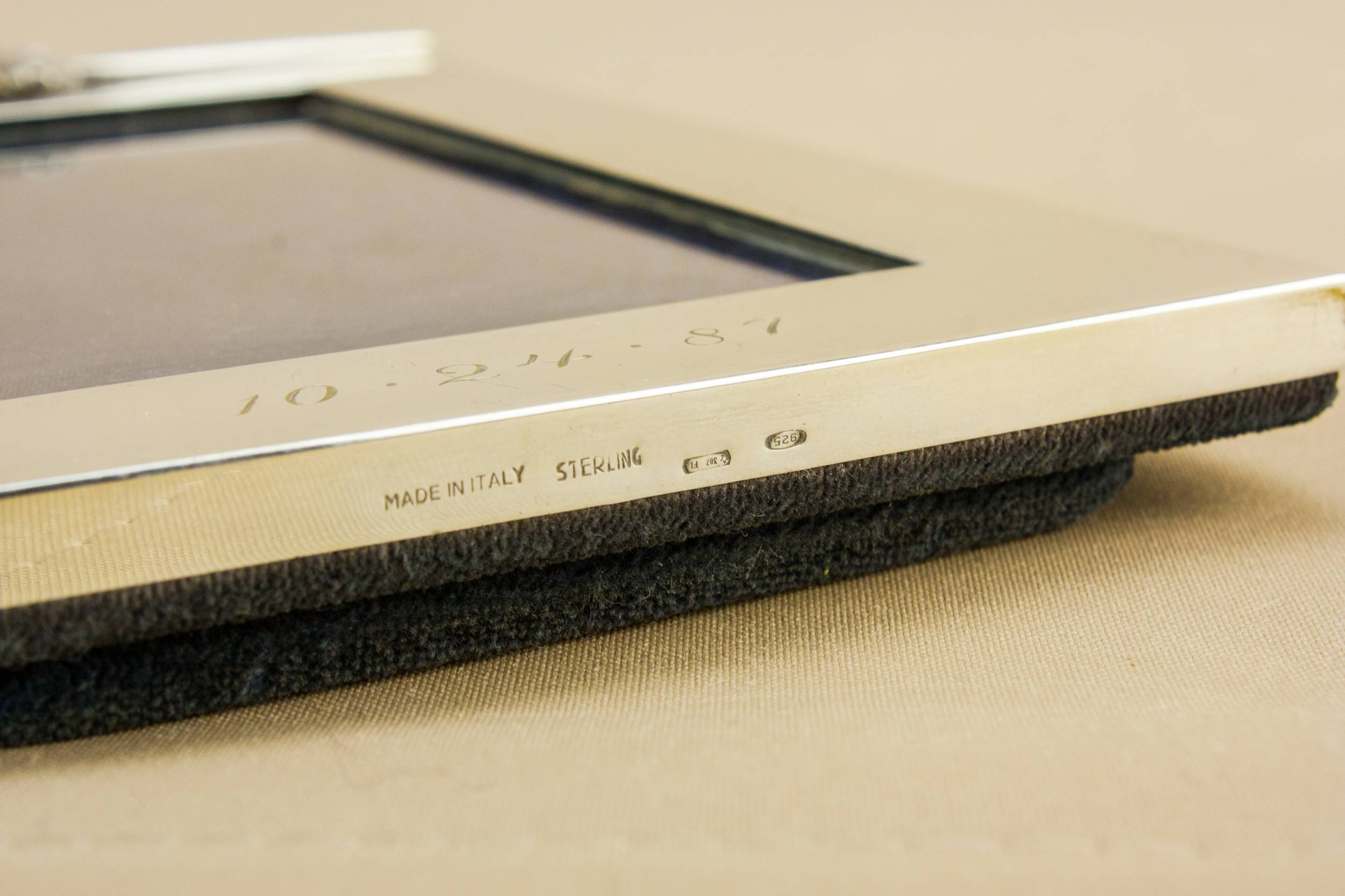 Elegant Modernist Small — Sterling silver photo frame 3