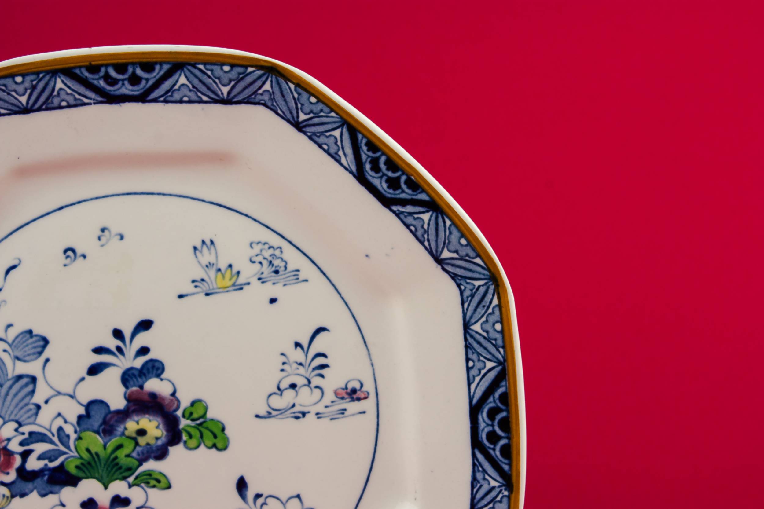 Classical Antique Booths — Blue and white serving bowl 1