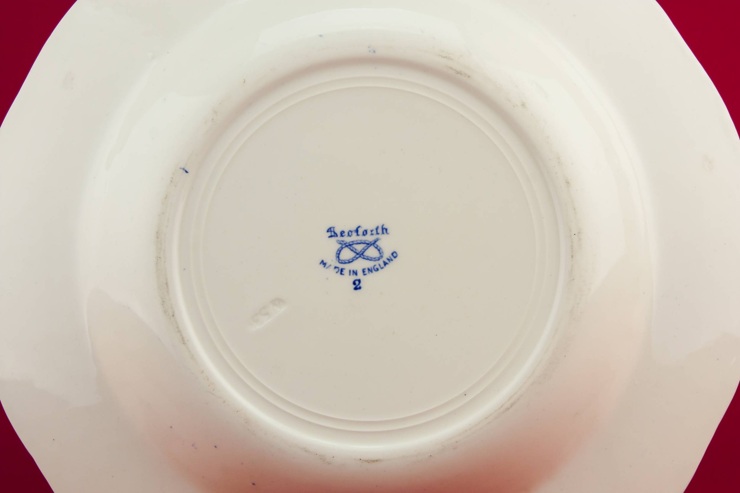 Pottery Vintage Seaforth — Blue and white serving bowl 2