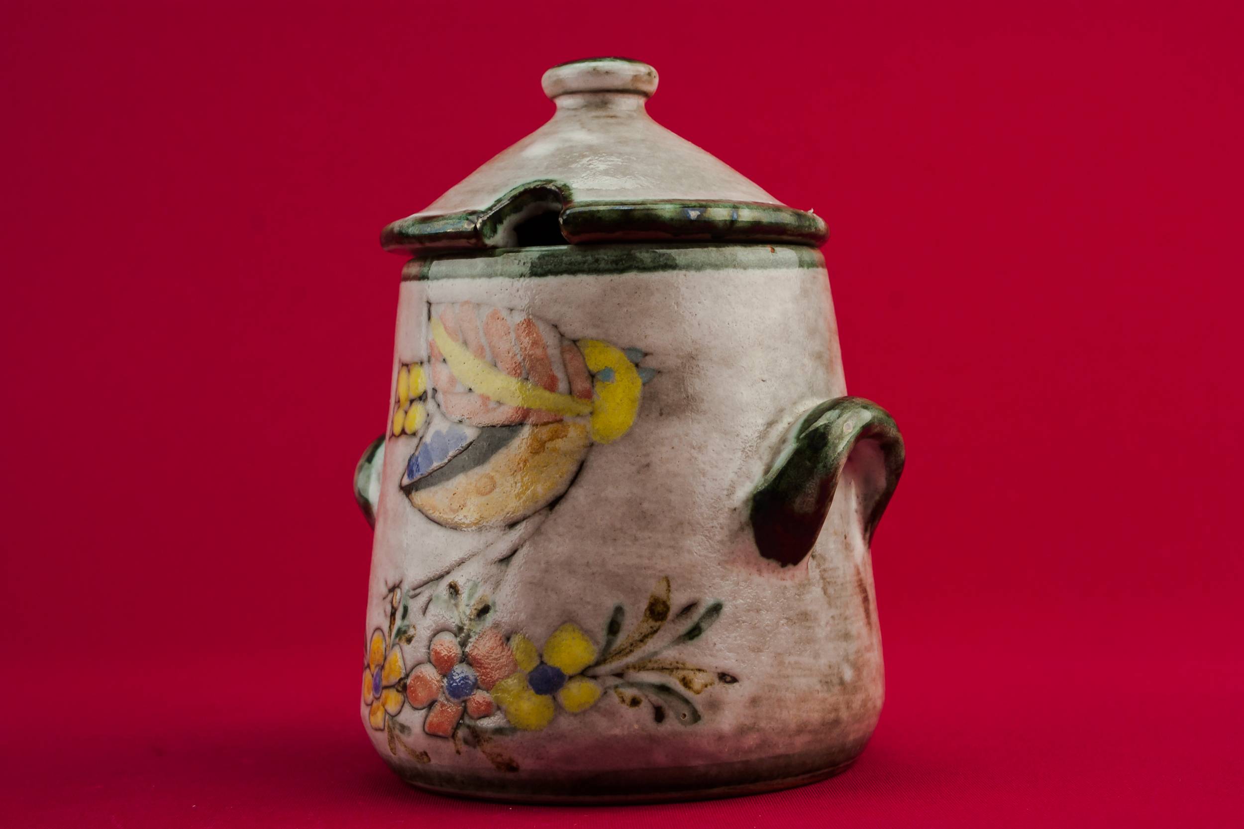 Retro Rustic Floral — Floral condiment pot 3