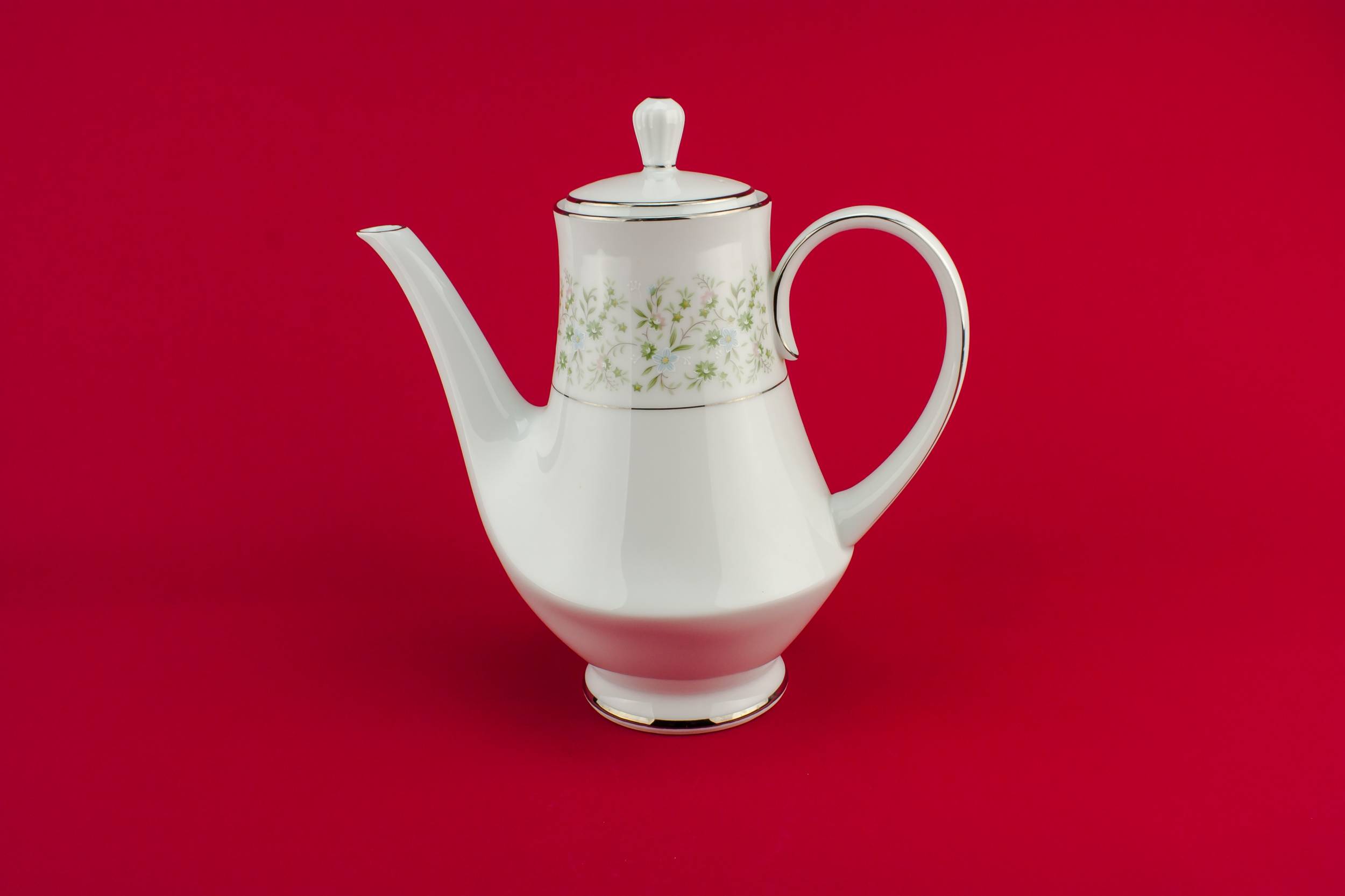 Luxurious Green Noritake — Noritake porcelain coffee pot
