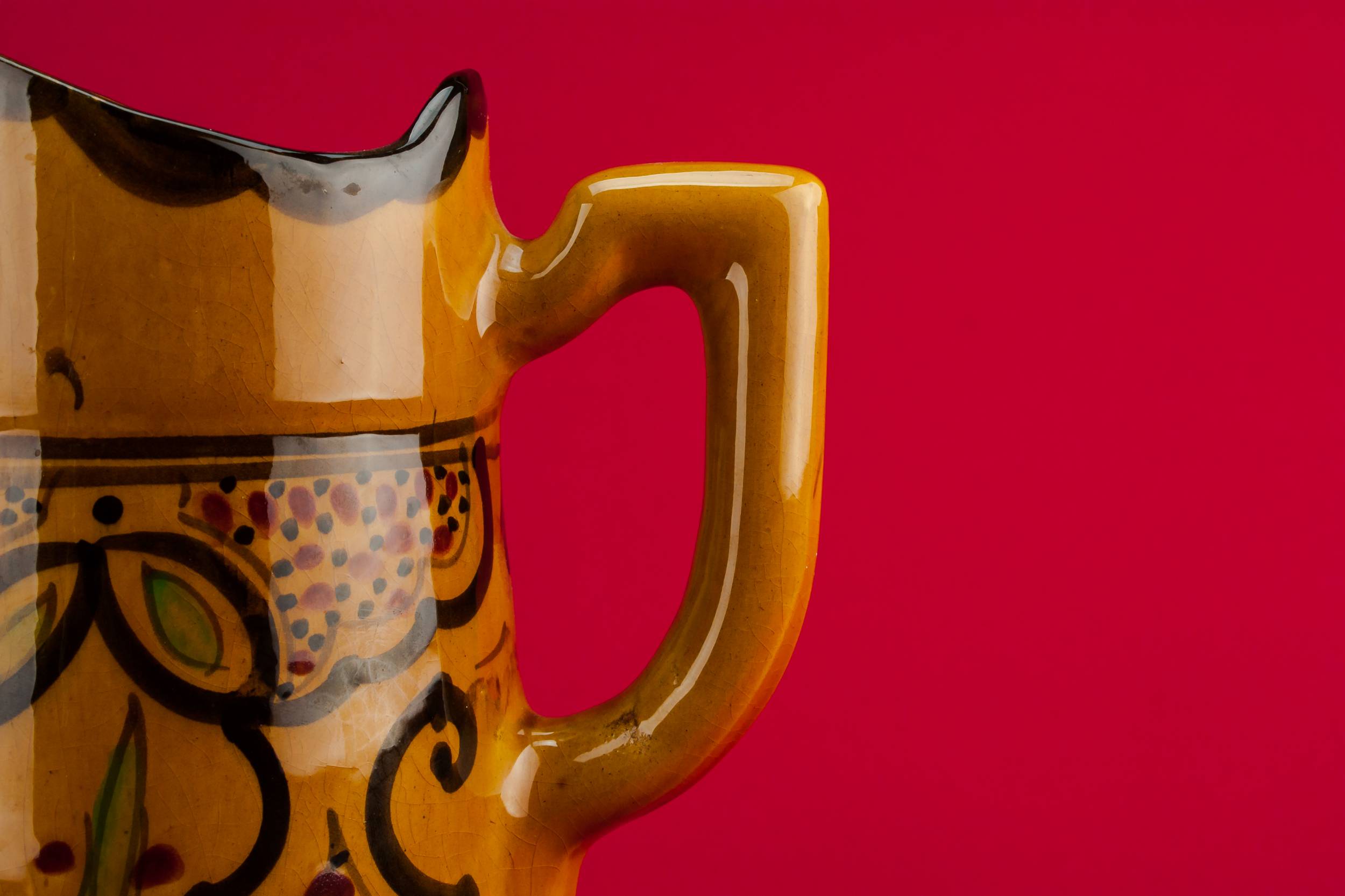 Elegant Modernist Pottery — Painted pottery jug 3