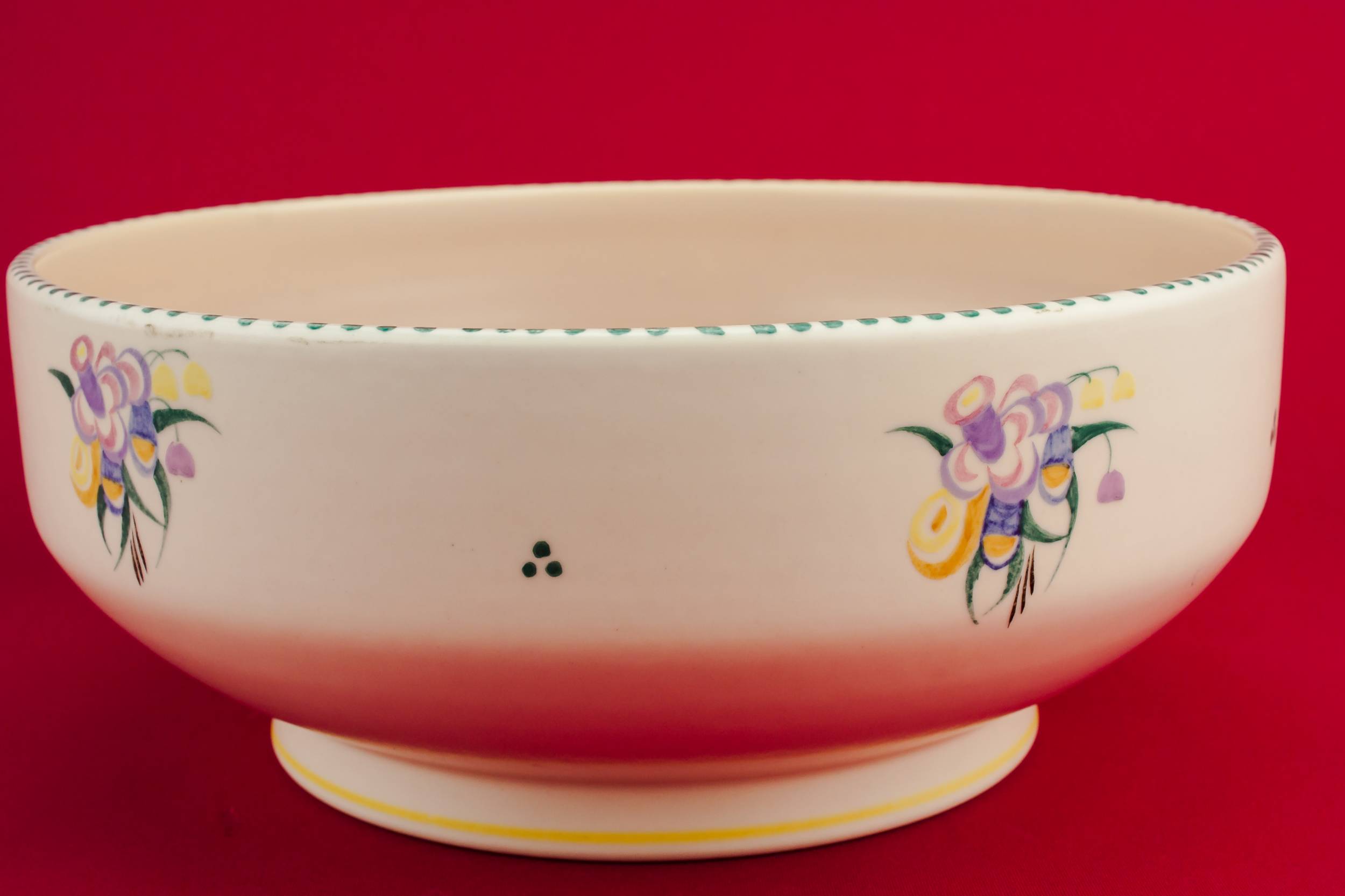 Vintage Elegant Floral — Poole pottery serving bowl 1