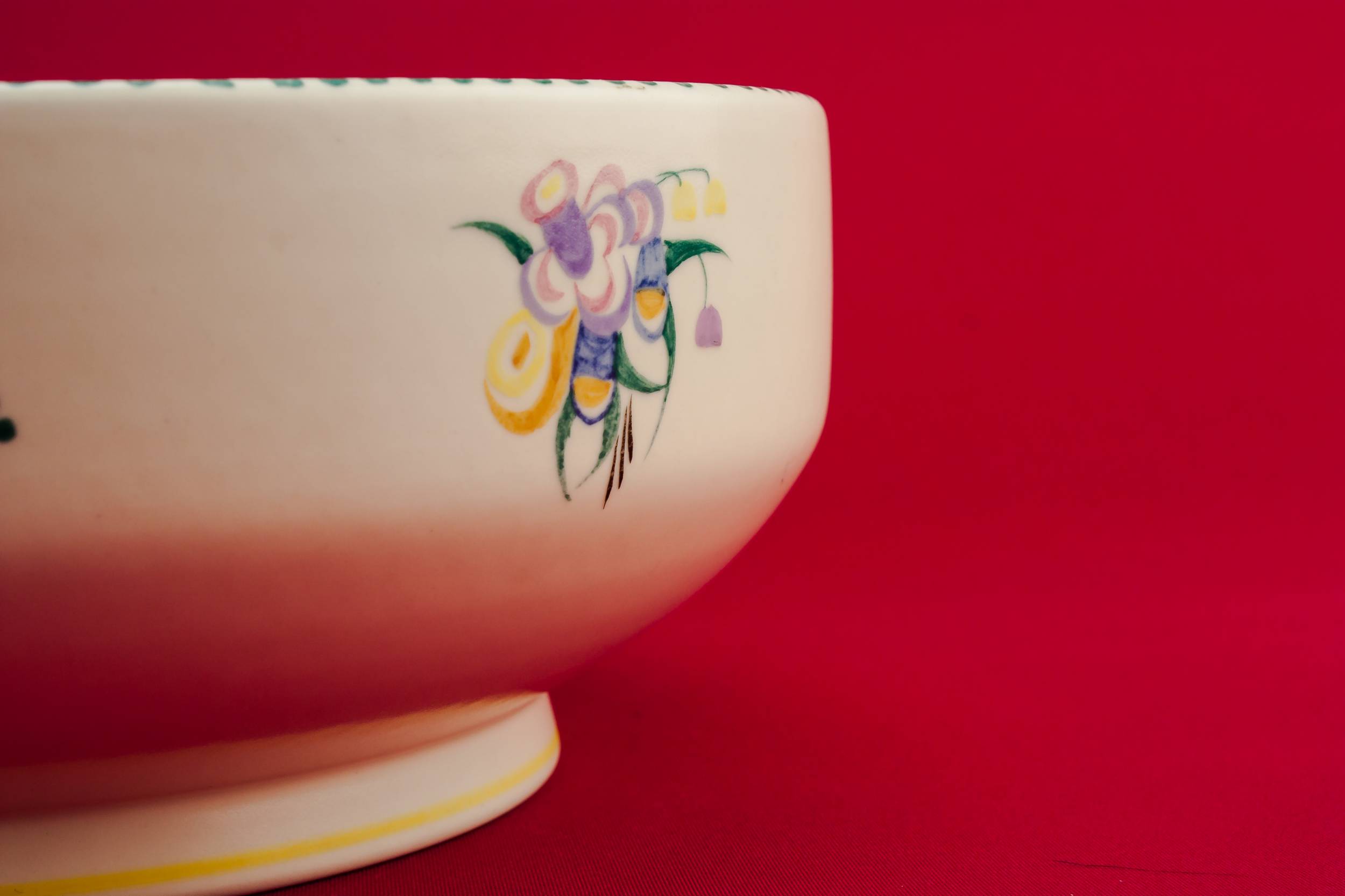 Vintage Elegant Floral — Poole pottery serving bowl 2