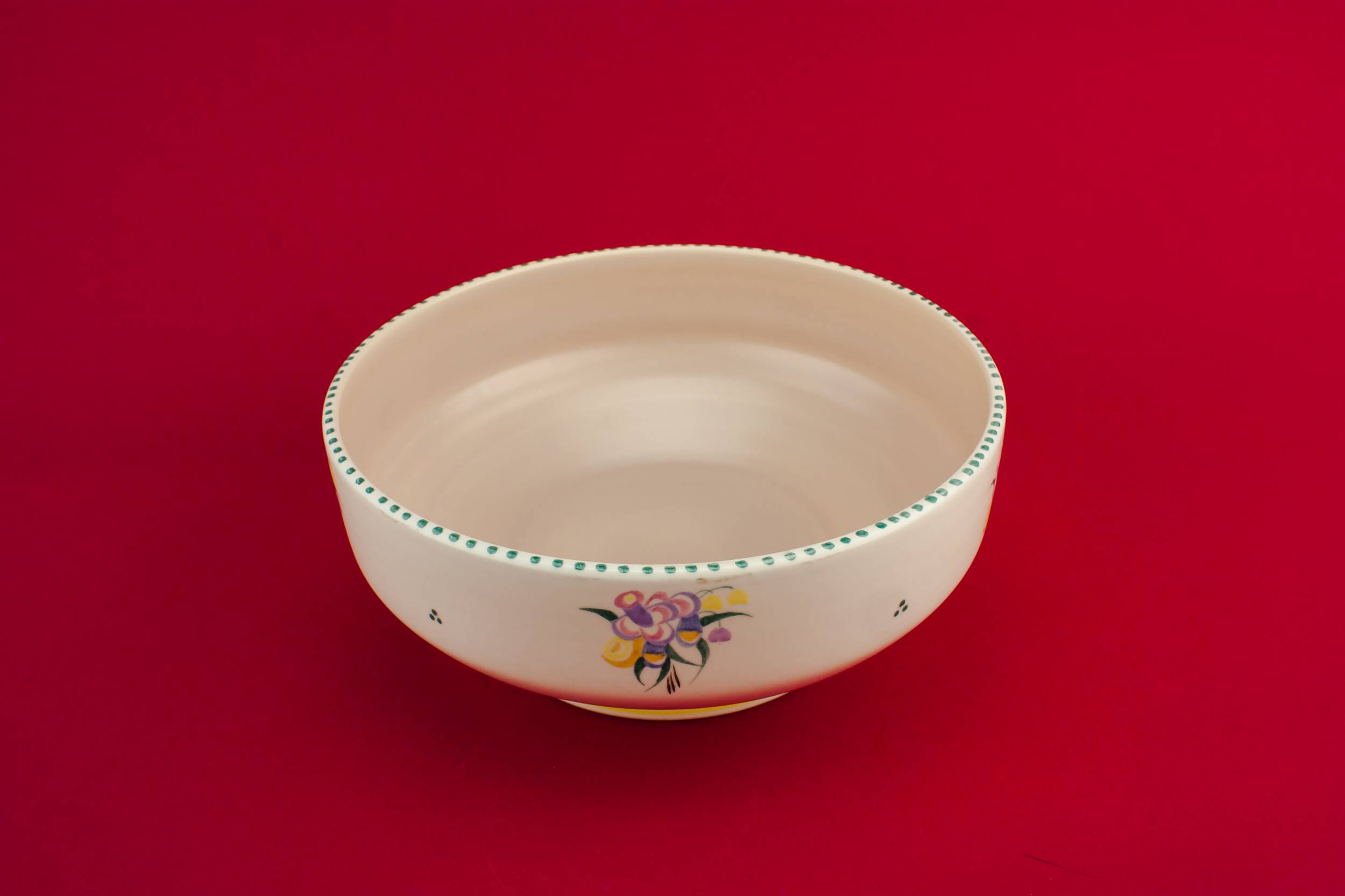 Vintage Elegant Floral — Poole pottery serving bowl
