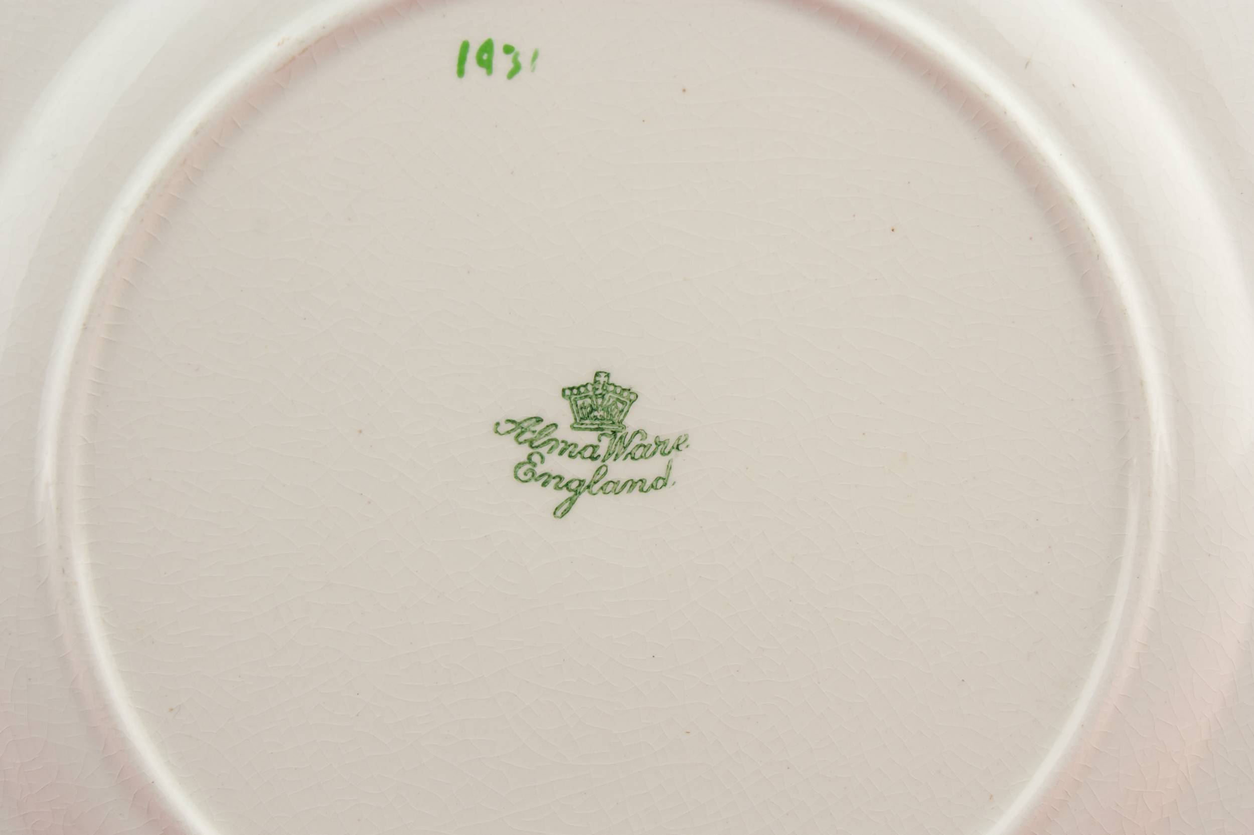 Art Deco Vintage — Art Deco pottery cake plate 2