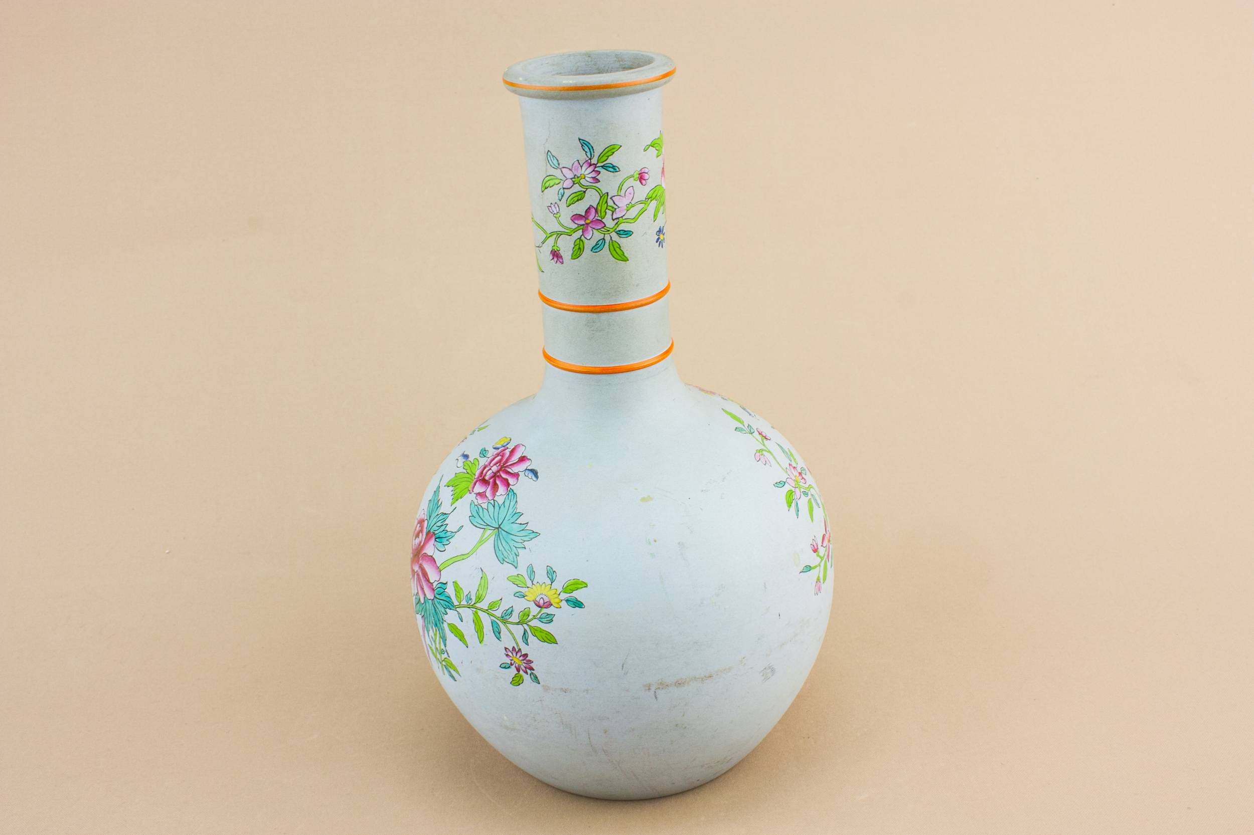Charming Pottery VASE — Painted floral vase 2